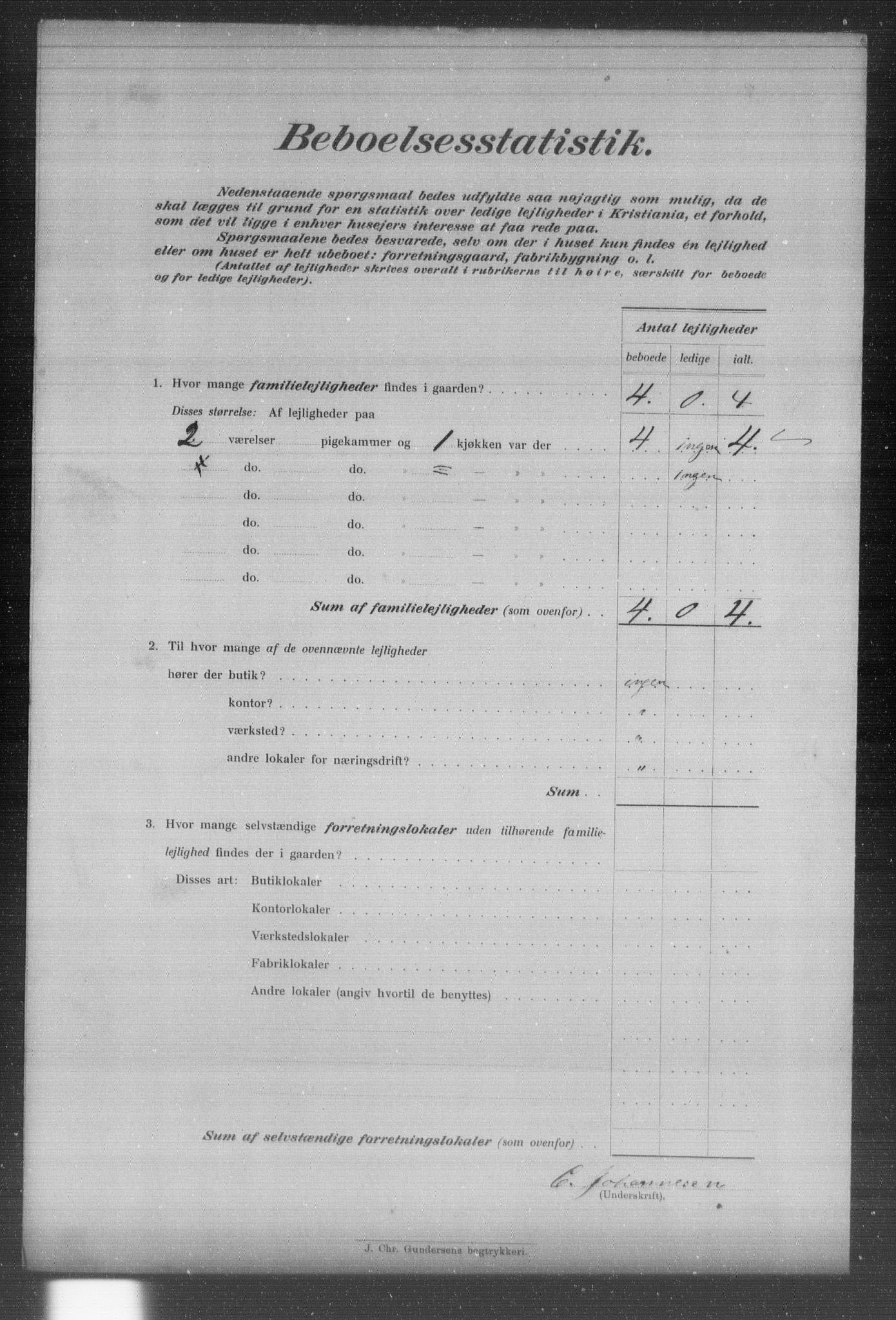 OBA, Municipal Census 1903 for Kristiania, 1903, p. 16455