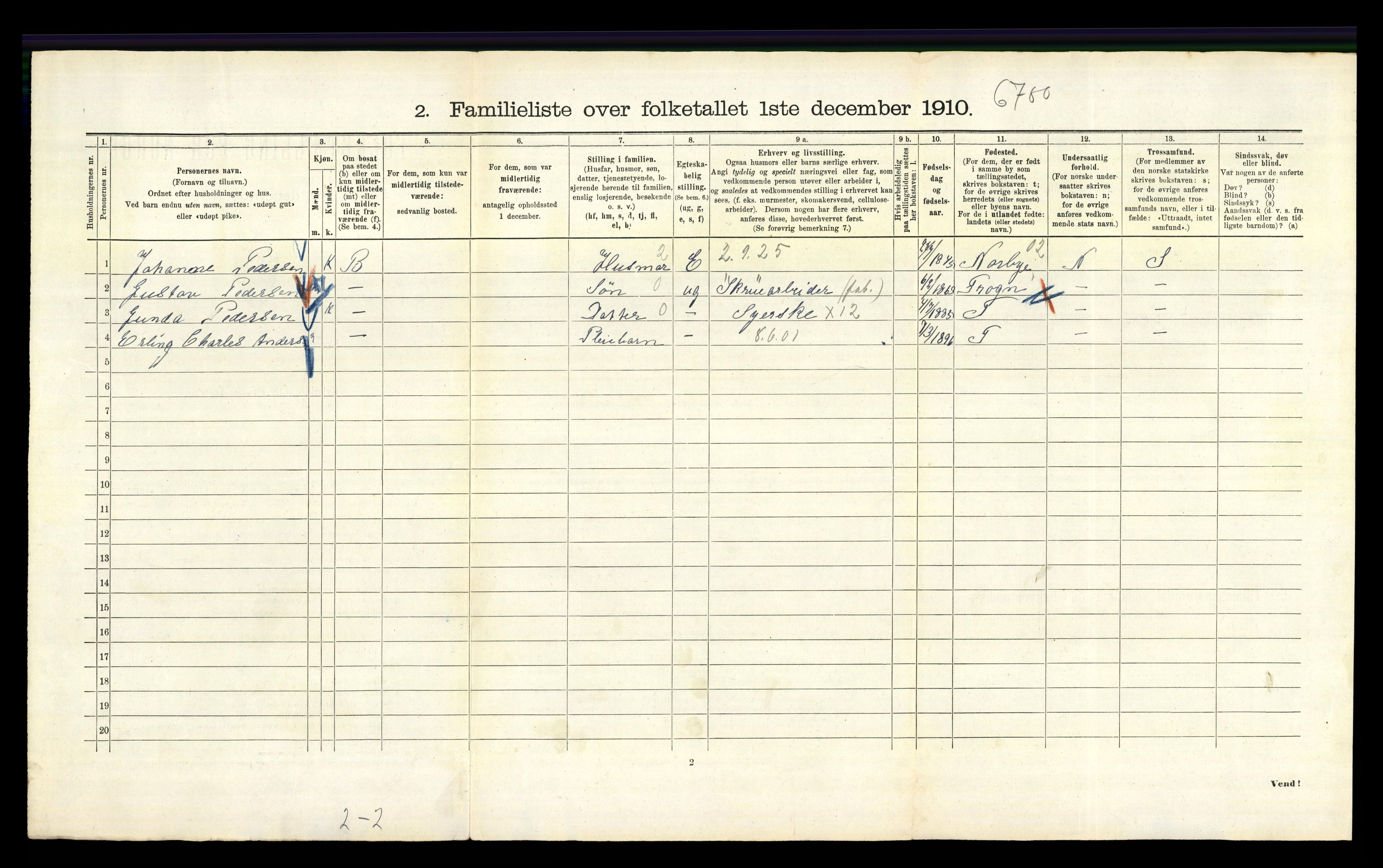 RA, 1910 census for Kristiania, 1910, p. 23770