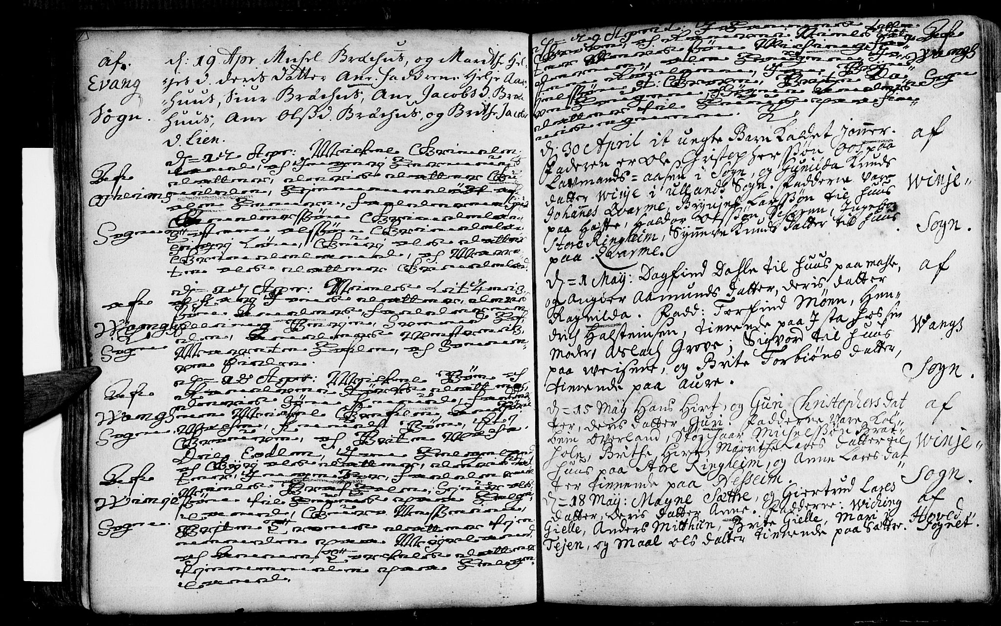 Voss sokneprestembete, SAB/A-79001/H/Haa: Parish register (official) no. A 1, 1711-1721