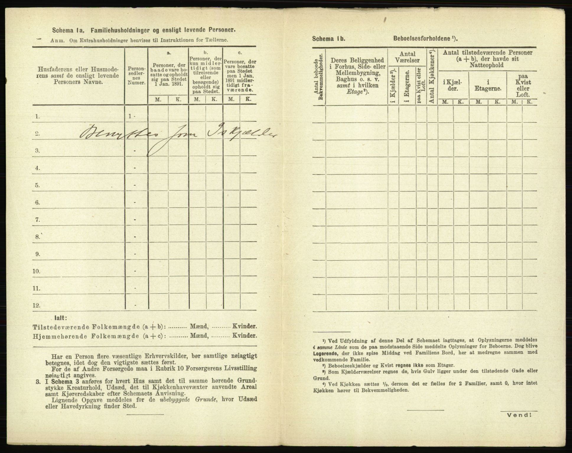 RA, 1891 census for 0104 Moss, 1891, p. 275