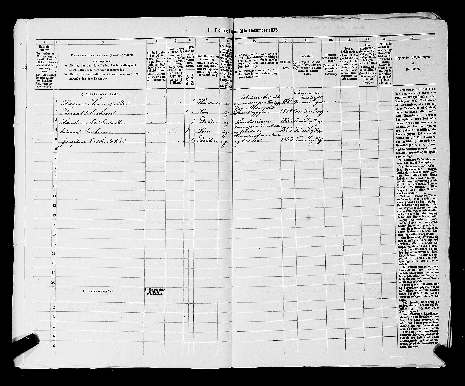 RA, 1875 census for 0130P Tune, 1875, p. 1547