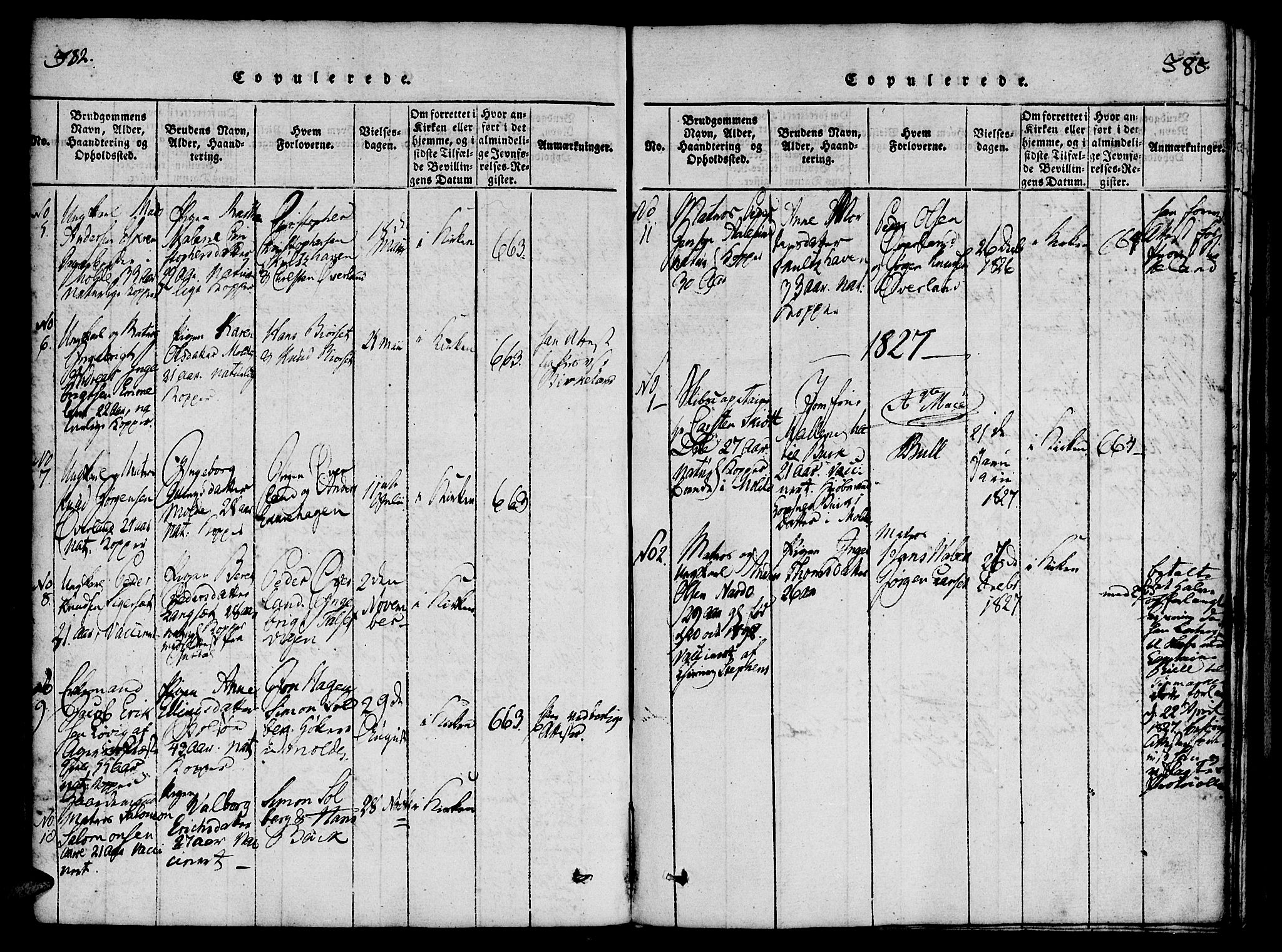 Ministerialprotokoller, klokkerbøker og fødselsregistre - Møre og Romsdal, AV/SAT-A-1454/558/L0688: Parish register (official) no. 558A02, 1818-1843, p. 382-383