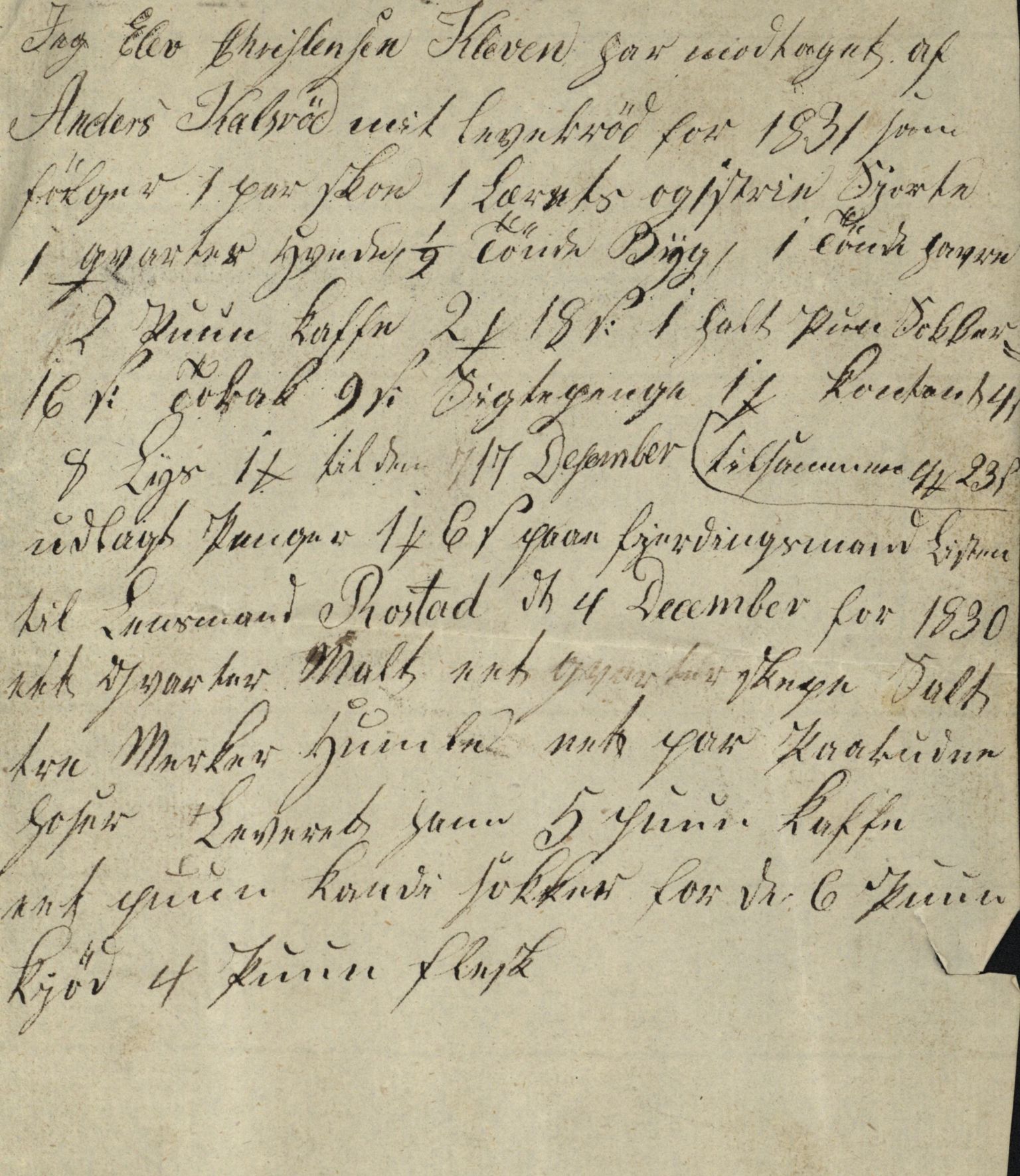 Pa 806 - Kalsrudslekten, VEMU/A-1929/F/L0002: Brev, kvitteringer, invitasjoner, kontrakter m.m., 1782-1870, p. 56