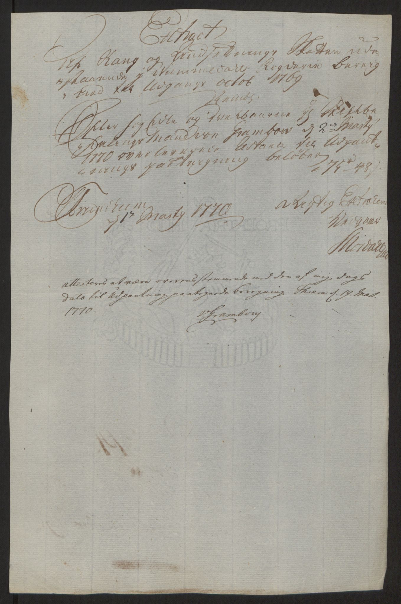 Rentekammeret inntil 1814, Reviderte regnskaper, Fogderegnskap, AV/RA-EA-4092/R64/L4502: Ekstraskatten Namdal, 1762-1772, p. 348