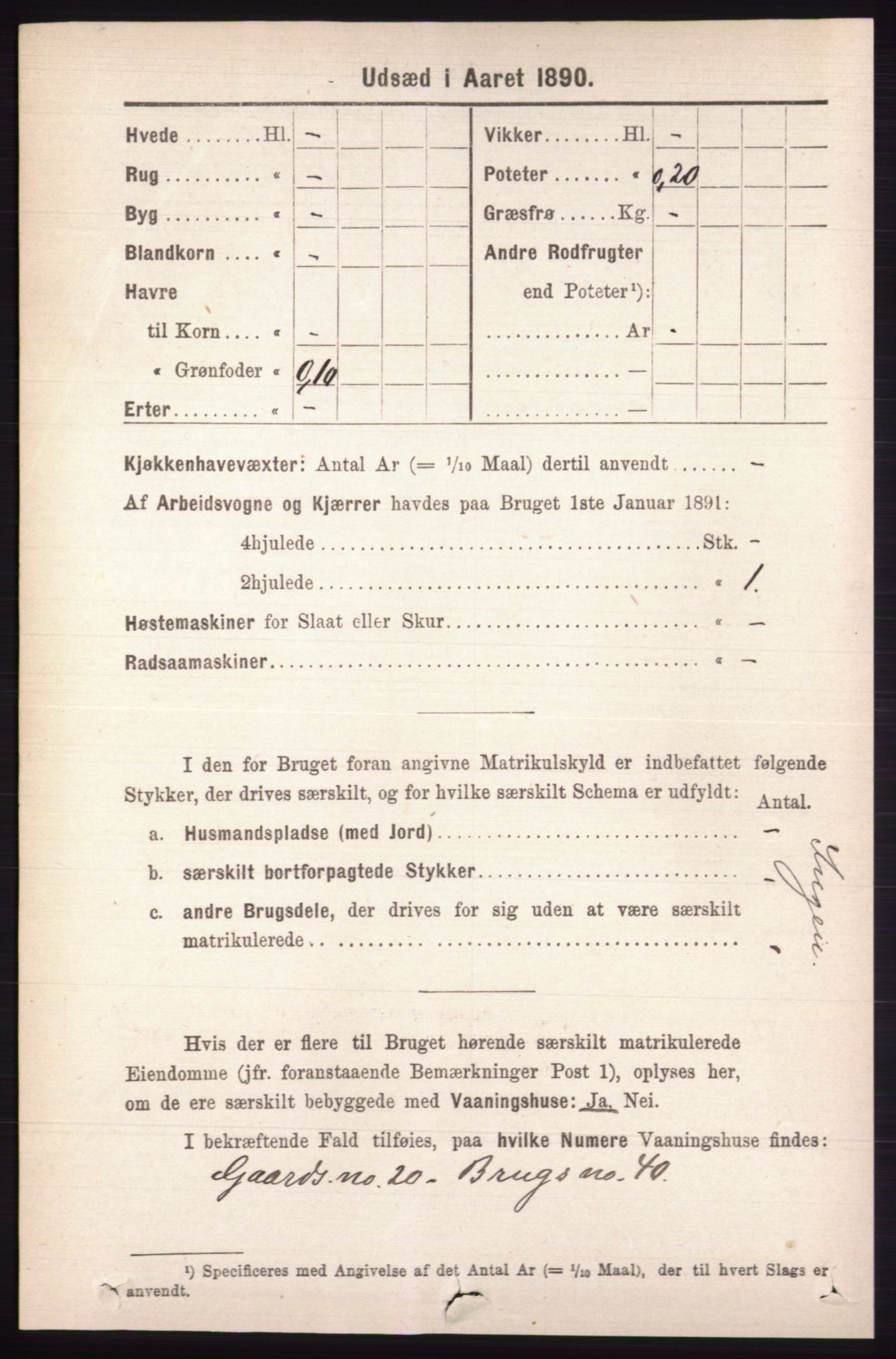 RA, 1891 census for 0438 Lille Elvedalen, 1891, p. 4351