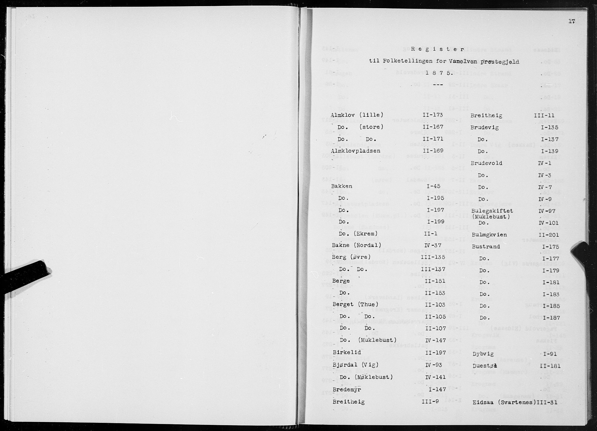 SAT, 1875 census for 1511P Vanylven, 1875, p. 17