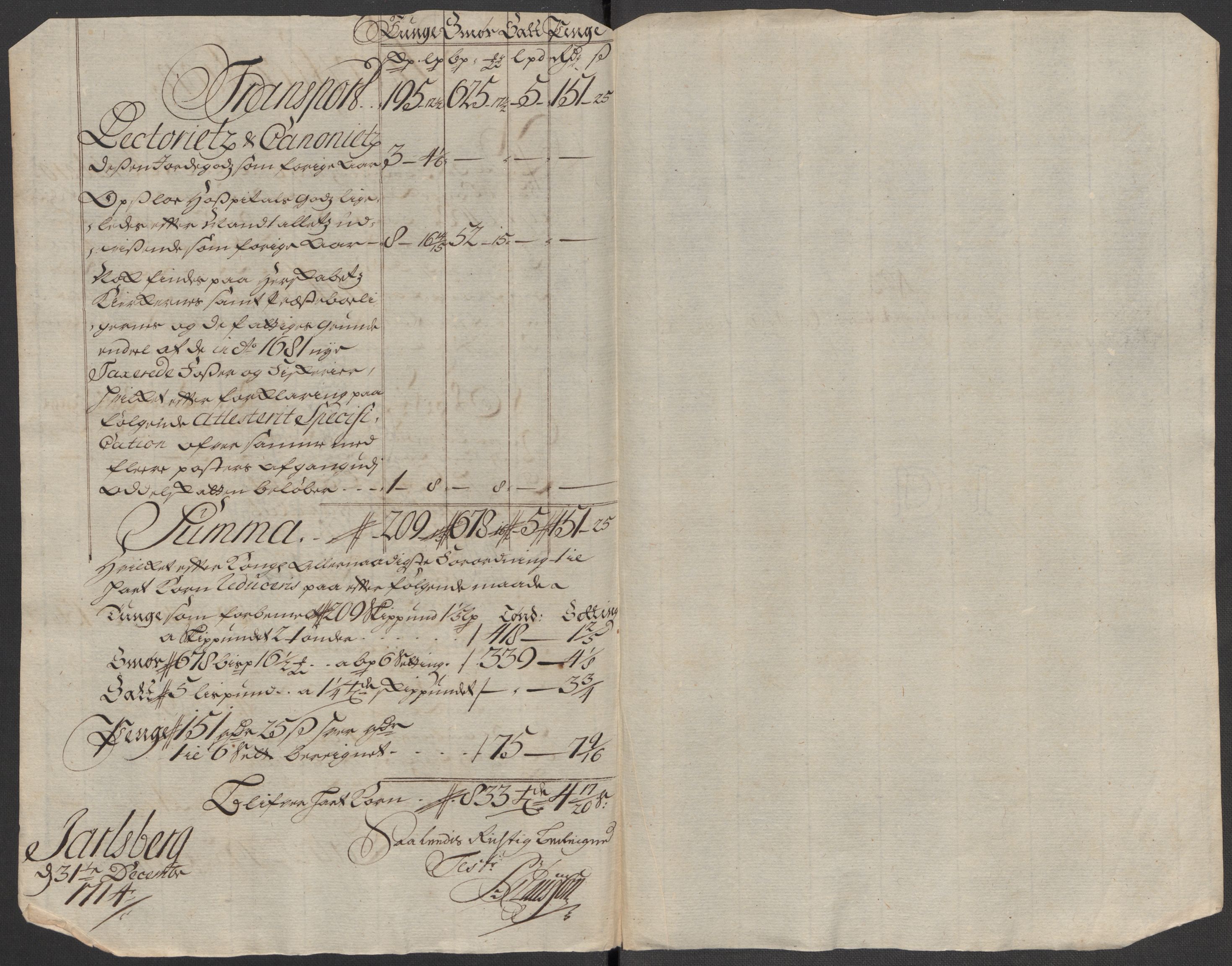 Rentekammeret inntil 1814, Reviderte regnskaper, Fogderegnskap, RA/EA-4092/R32/L1879: Fogderegnskap Jarlsberg grevskap, 1714-1715, p. 121