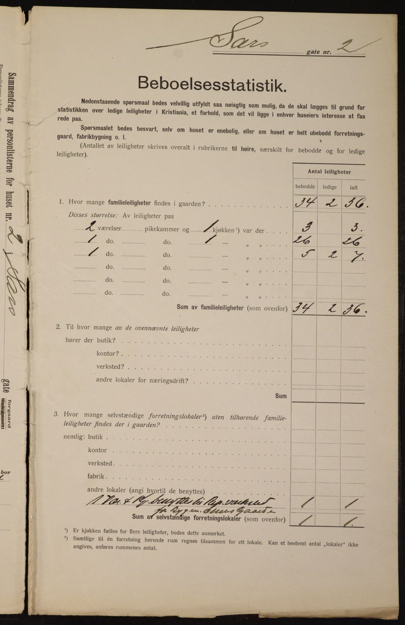 OBA, Municipal Census 1912 for Kristiania, 1912, p. 89457