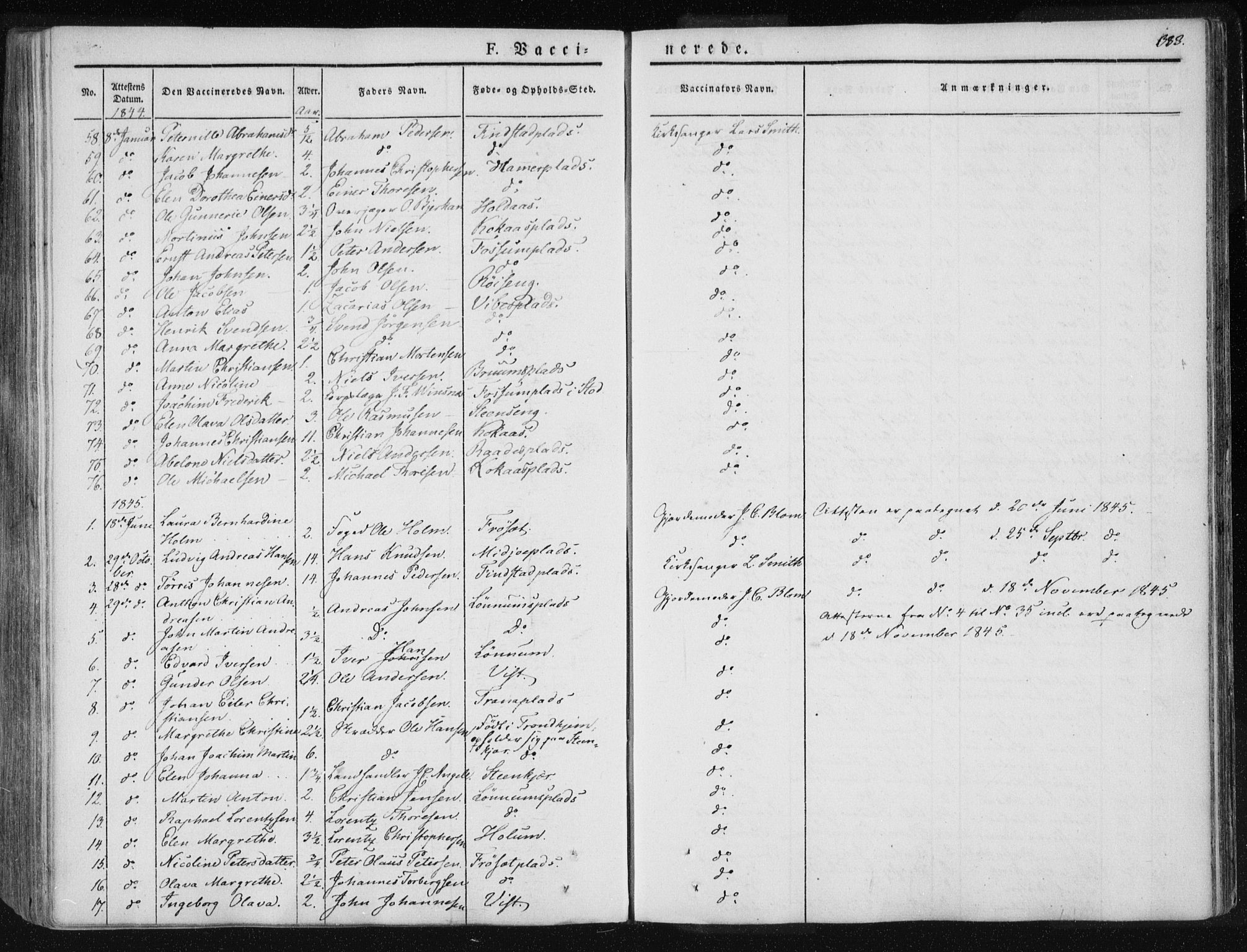 Ministerialprotokoller, klokkerbøker og fødselsregistre - Nord-Trøndelag, SAT/A-1458/735/L0339: Parish register (official) no. 735A06 /1, 1836-1848, p. 333
