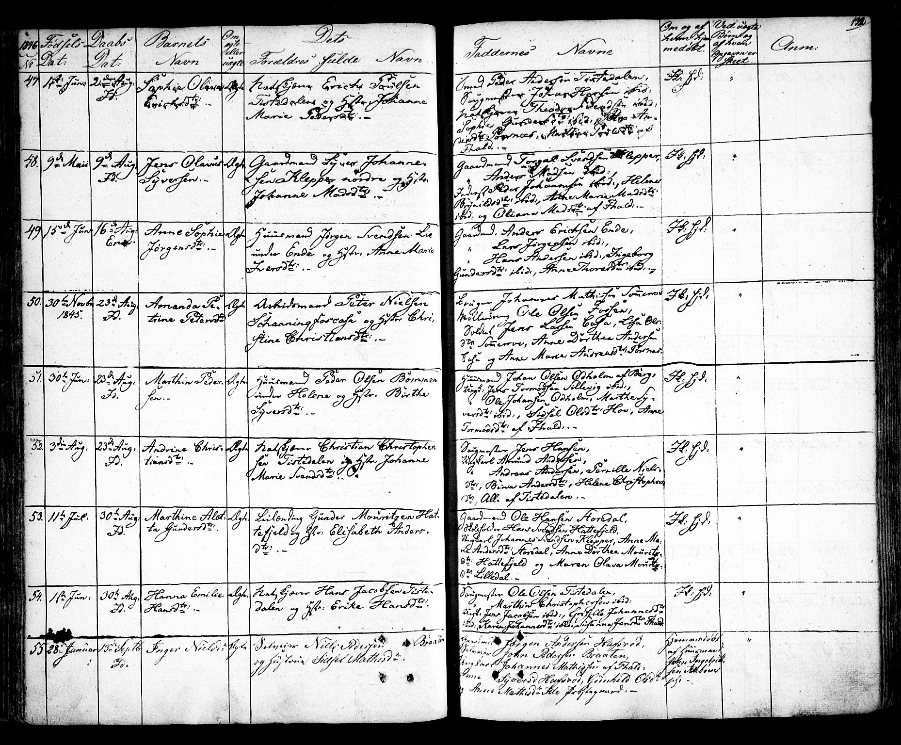 Idd prestekontor Kirkebøker, SAO/A-10911/F/Fc/L0003: Parish register (official) no. III 3, 1832-1847, p. 131