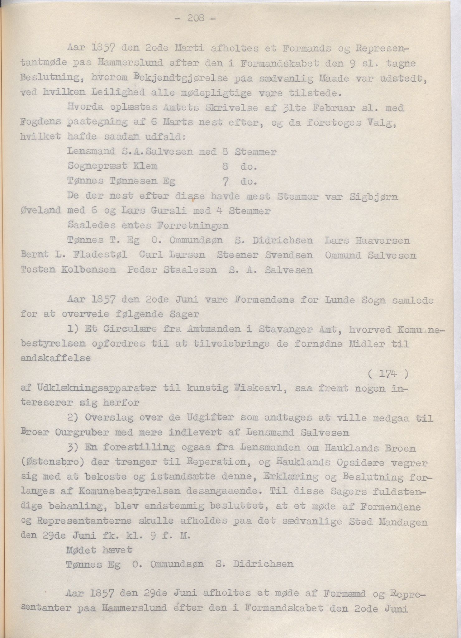 Lund kommune - Formannskapet/Formannskapskontoret, IKAR/K-101761/A/Aa/Aaa/L0002: Forhandlingsprotokoll, 1837-1865, p. 208