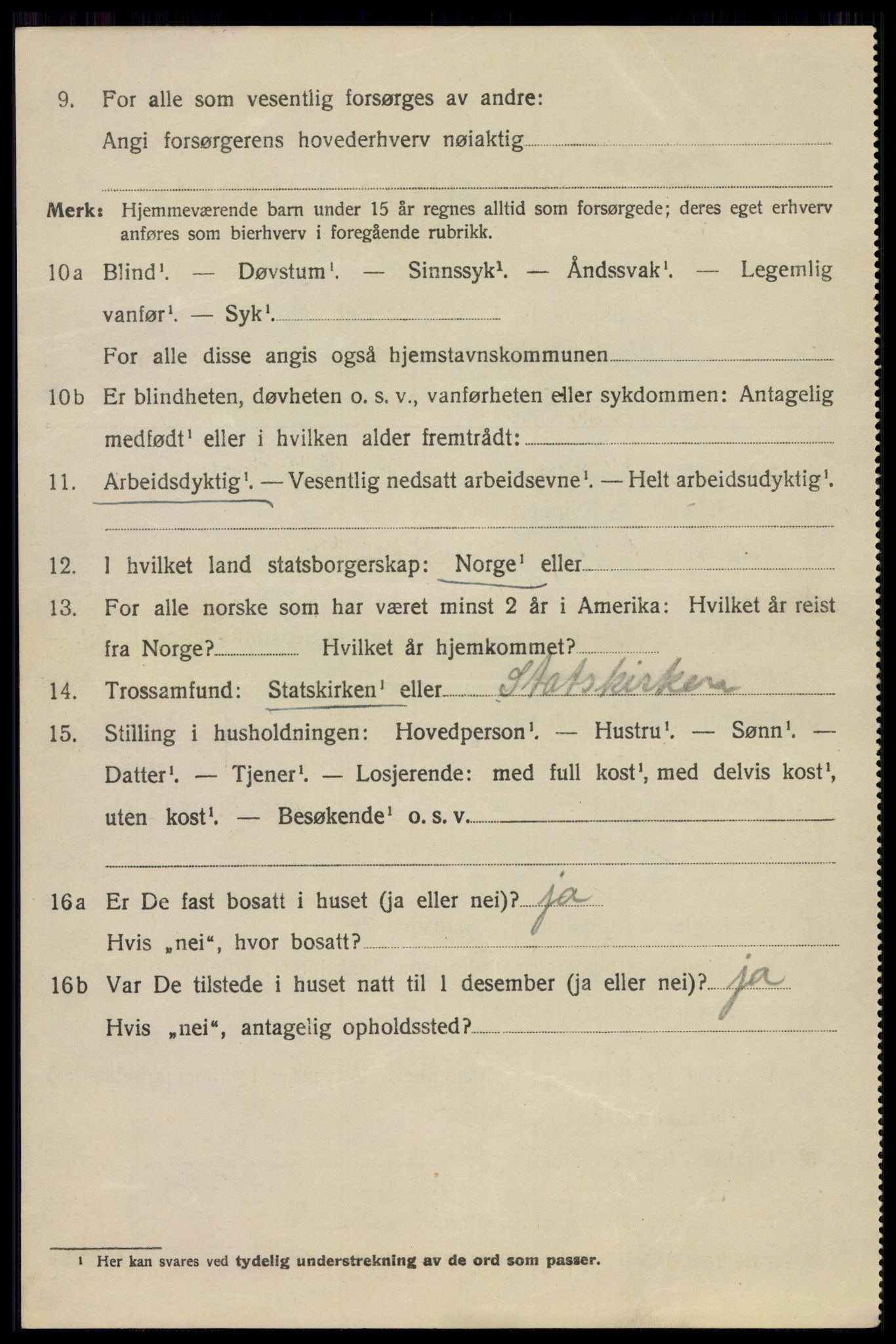 SAO, 1920 census for Drøbak, 1920, p. 4034