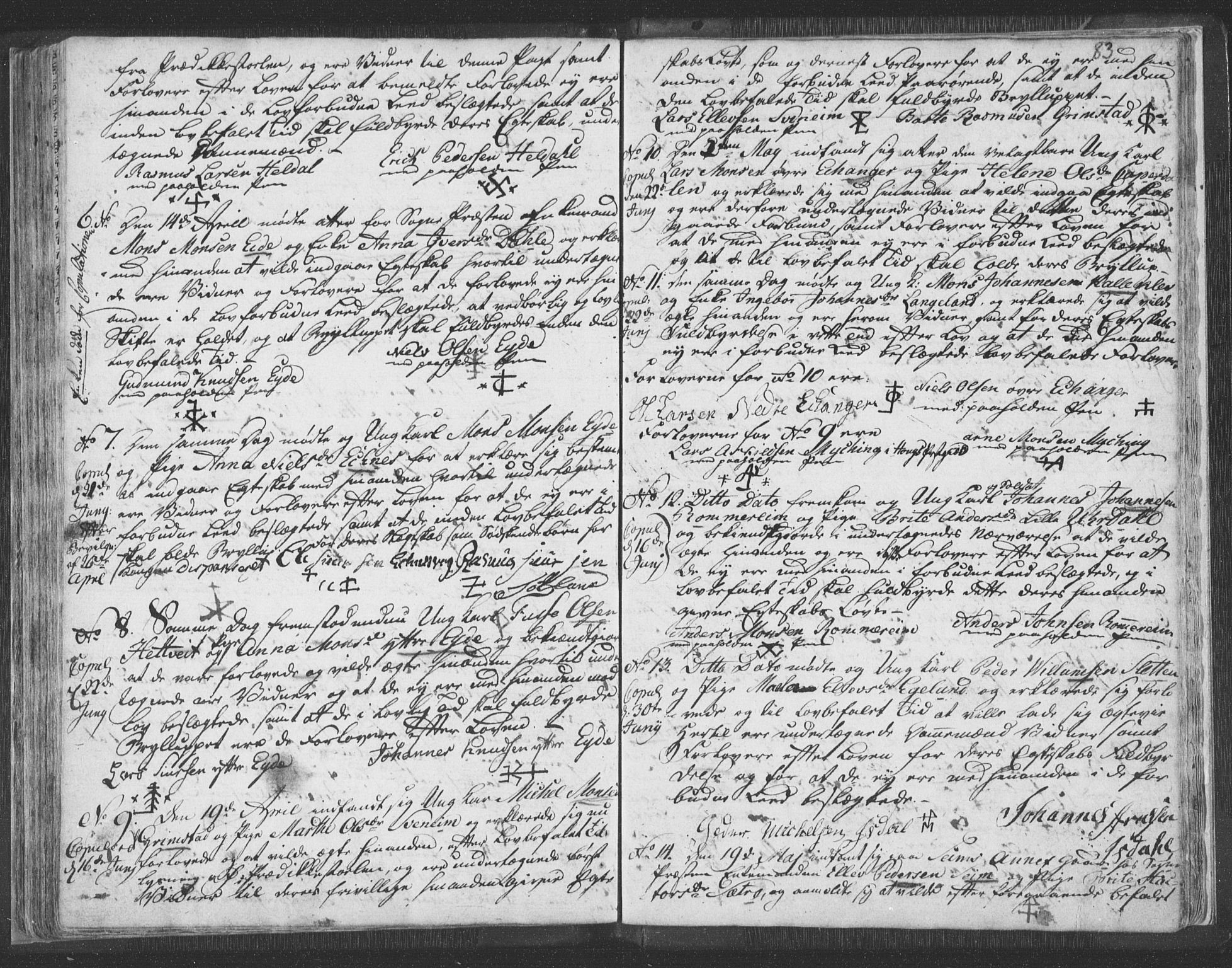 Hosanger sokneprestembete, AV/SAB-A-75801/H/Haa: Parish register (official) no. A 3, 1793-1811, p. 82b-83a