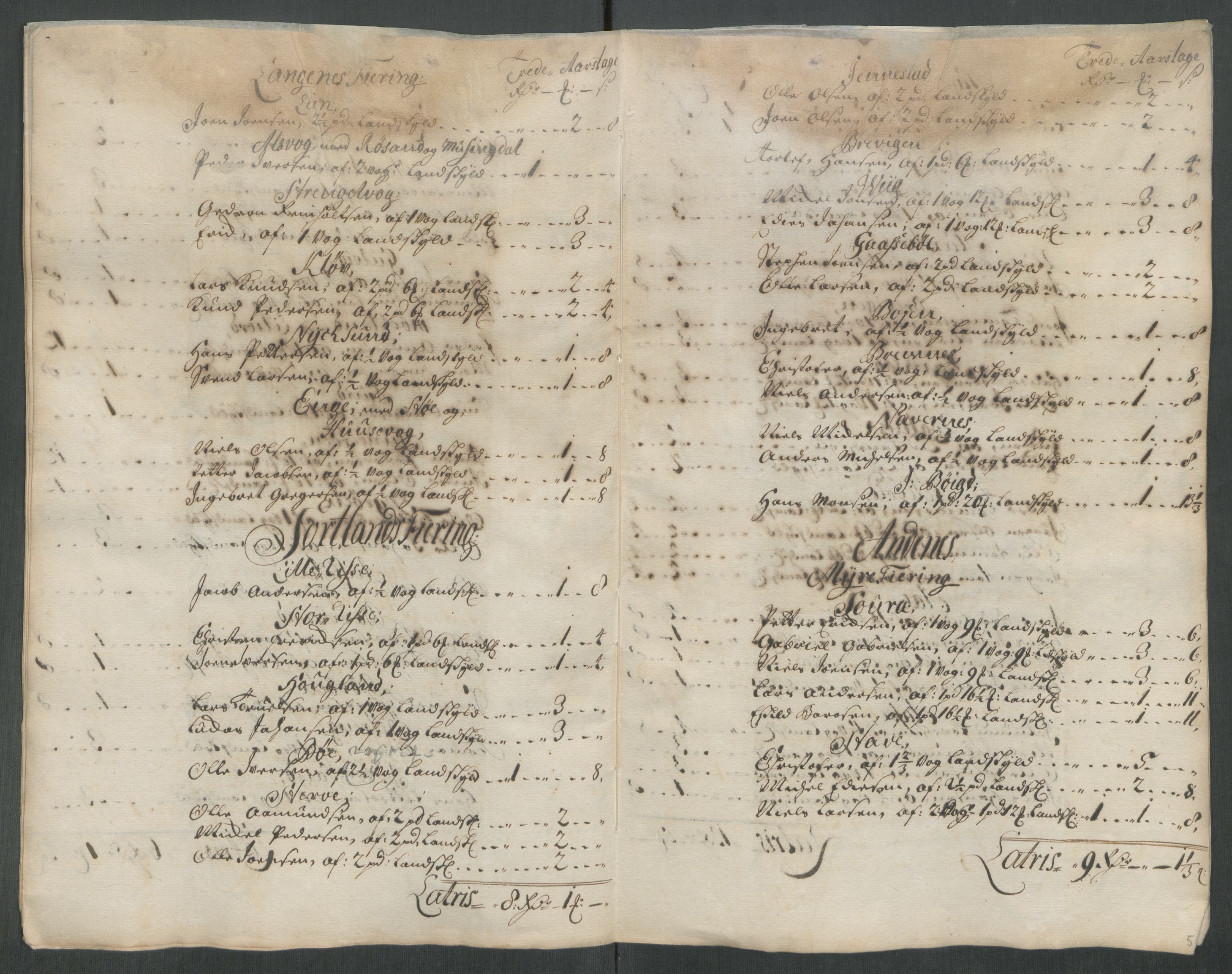 Rentekammeret inntil 1814, Reviderte regnskaper, Fogderegnskap, AV/RA-EA-4092/R67/L4680: Fogderegnskap Vesterålen, Andenes og Lofoten, 1714, p. 164