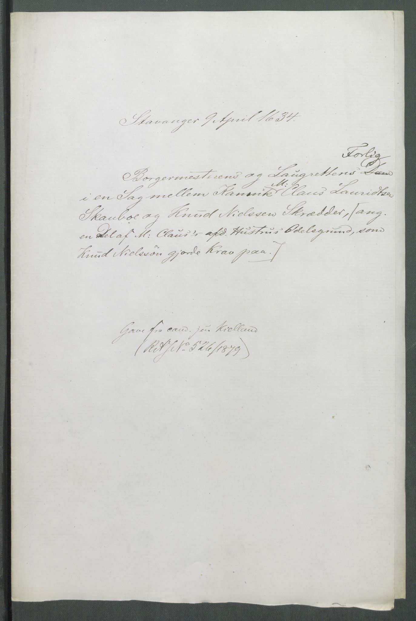 Riksarkivets diplomsamling, RA/EA-5965/F02/L0145: Dokumenter, 1634, p. 40