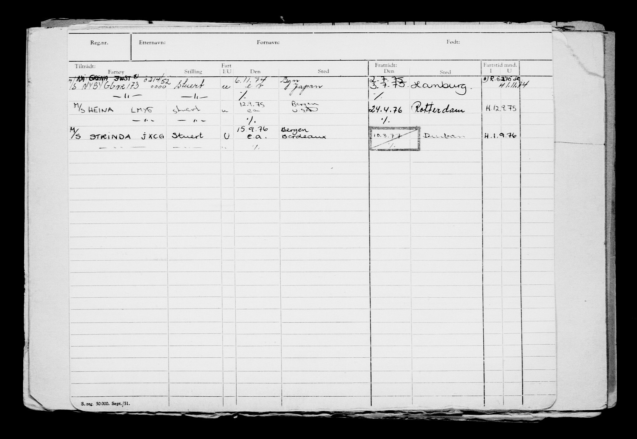 Direktoratet for sjømenn, AV/RA-S-3545/G/Gb/L0190: Hovedkort, 1921, p. 291