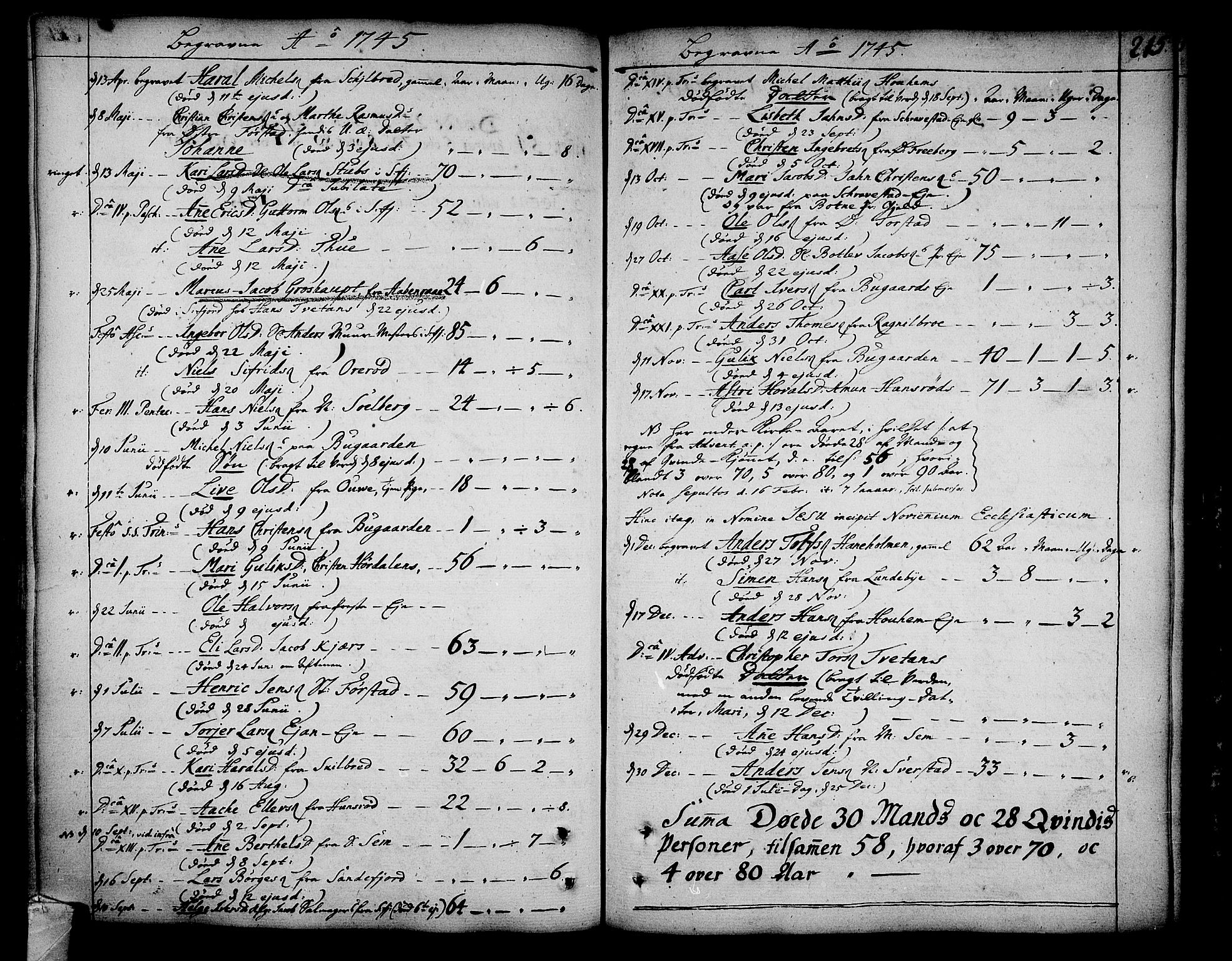 Sandar kirkebøker, SAKO/A-243/F/Fa/L0002: Parish register (official) no. 2, 1733-1788, p. 215
