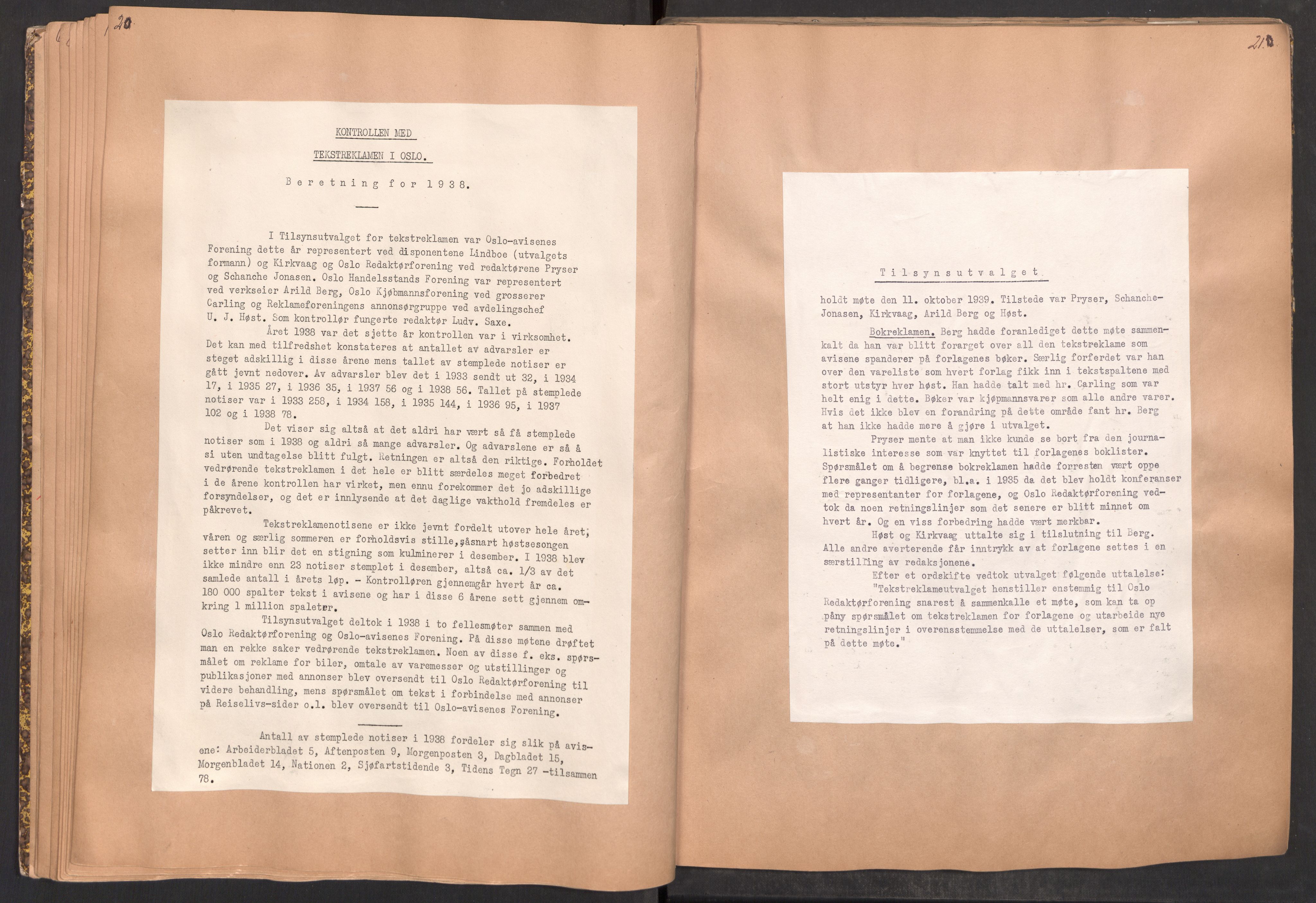 Tekstreklameutvalget, RA/PA-0854/A/Aa/L0003: Møtereferat, 1938-1955, p. 20-21