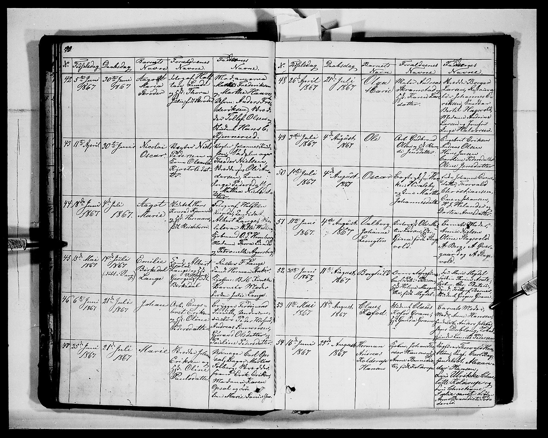 Vang prestekontor, Hedmark, SAH/PREST-008/H/Ha/Hab/L0011: Parish register (copy) no. 11, 1855-1878, p. 40
