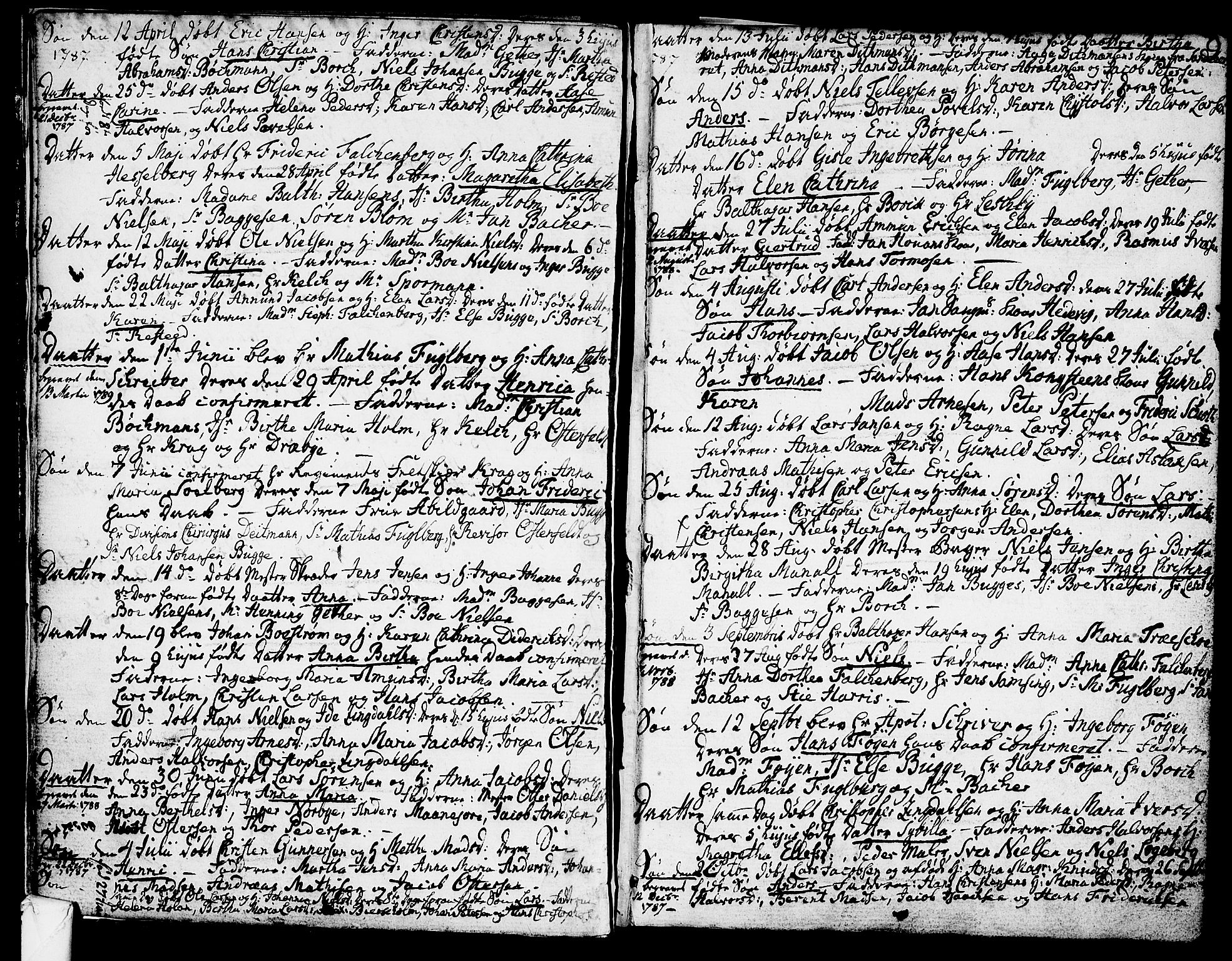 Larvik kirkebøker, SAKO/A-352/G/Ga/L0001: Parish register (copy) no. I 1, 1785-1807, p. 9