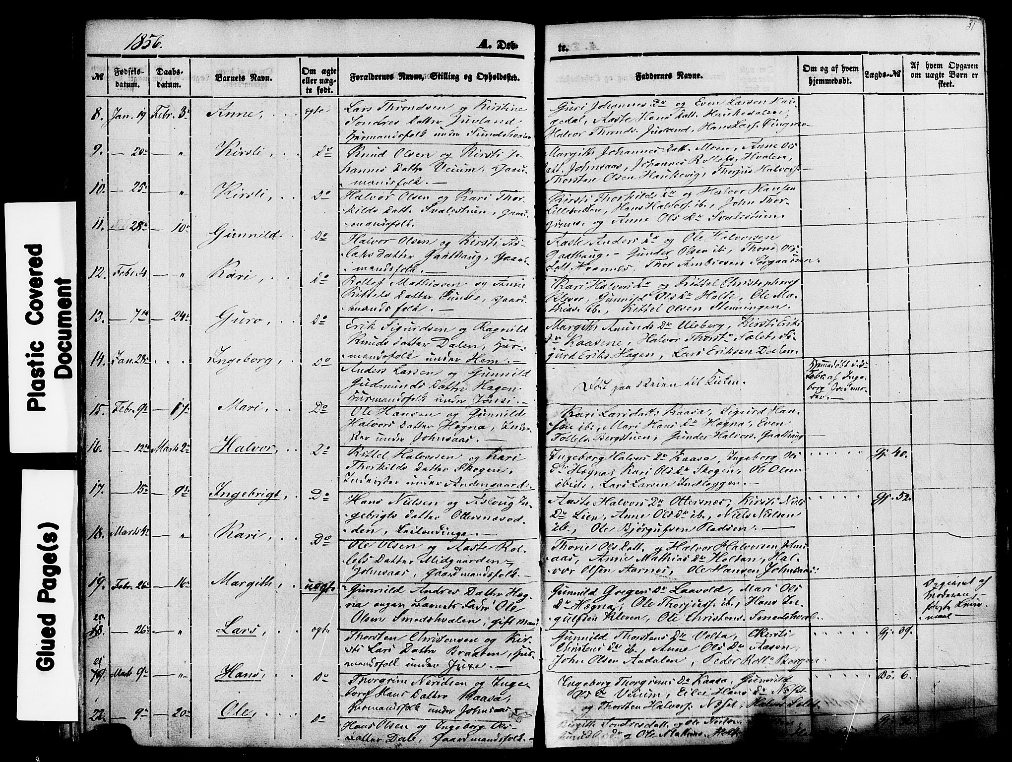 Sauherad kirkebøker, SAKO/A-298/F/Fa/L0007: Parish register (official) no. I 7, 1851-1873, p. 31