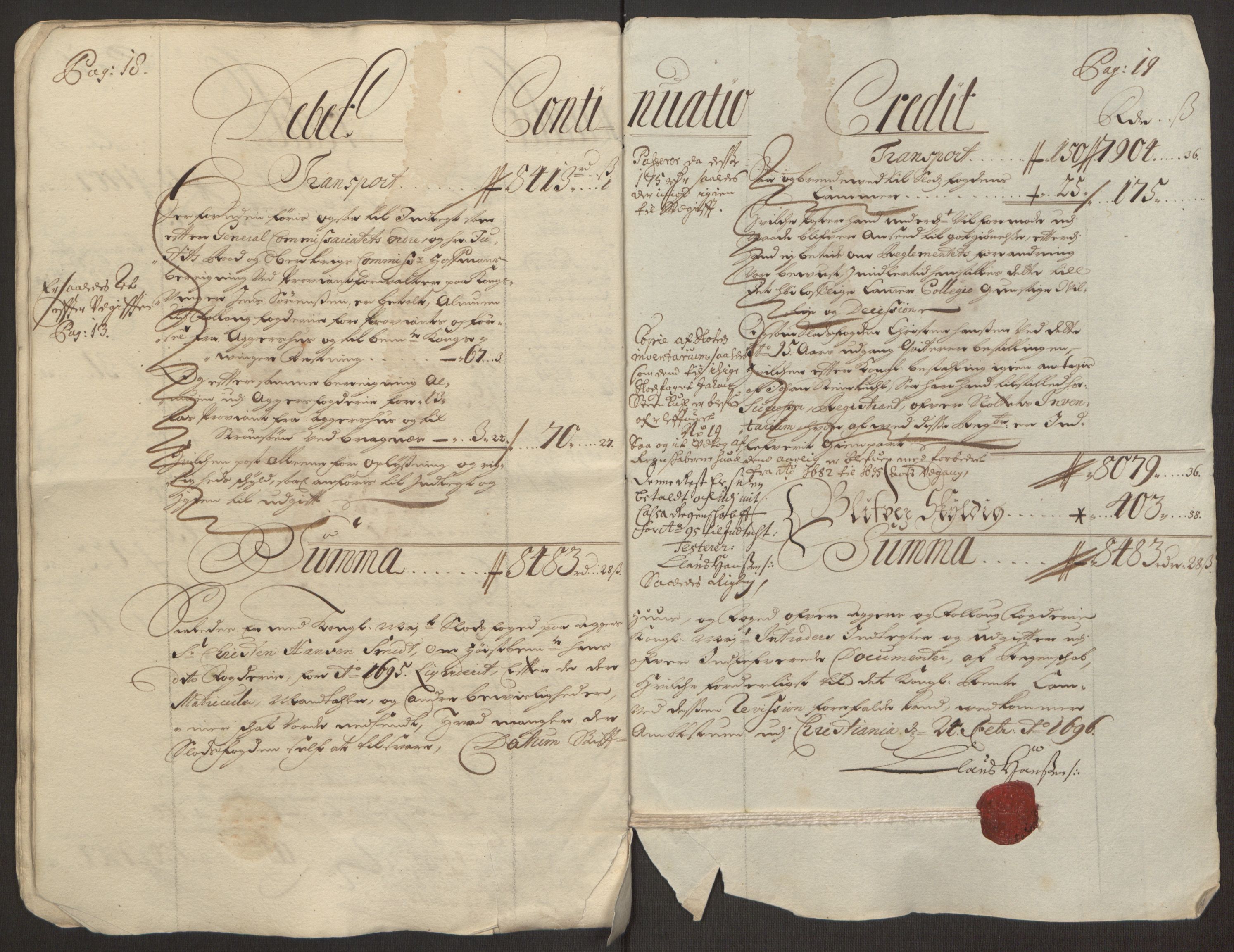 Rentekammeret inntil 1814, Reviderte regnskaper, Fogderegnskap, RA/EA-4092/R10/L0439: Fogderegnskap Aker og Follo, 1695, p. 26