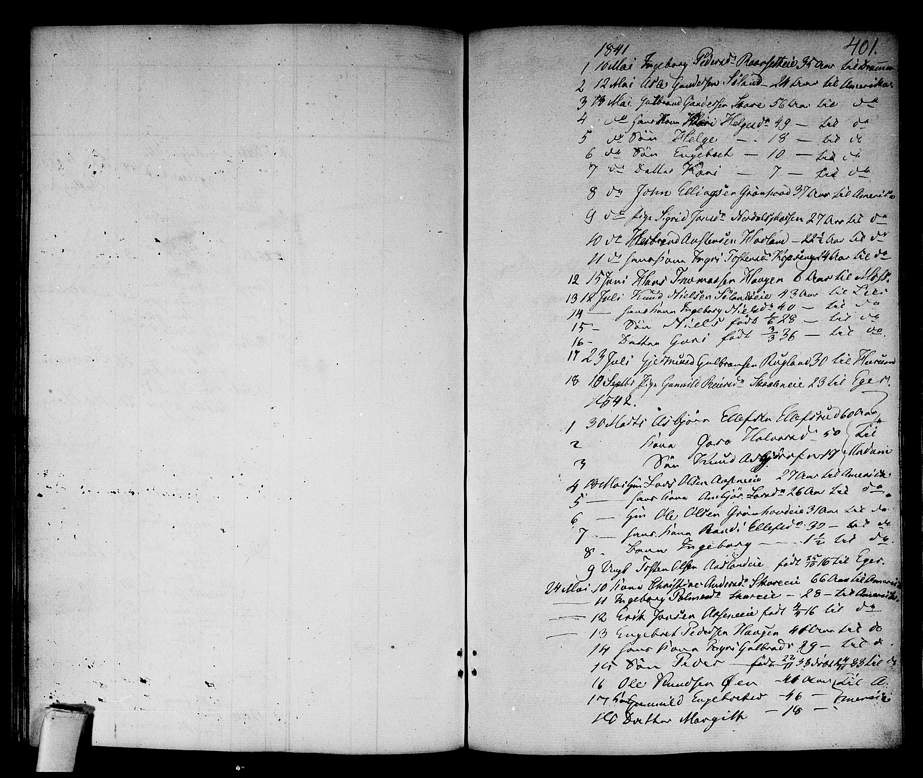 Sigdal kirkebøker, AV/SAKO-A-245/F/Fa/L0006: Parish register (official) no. I 6 /2, 1829-1843, p. 401