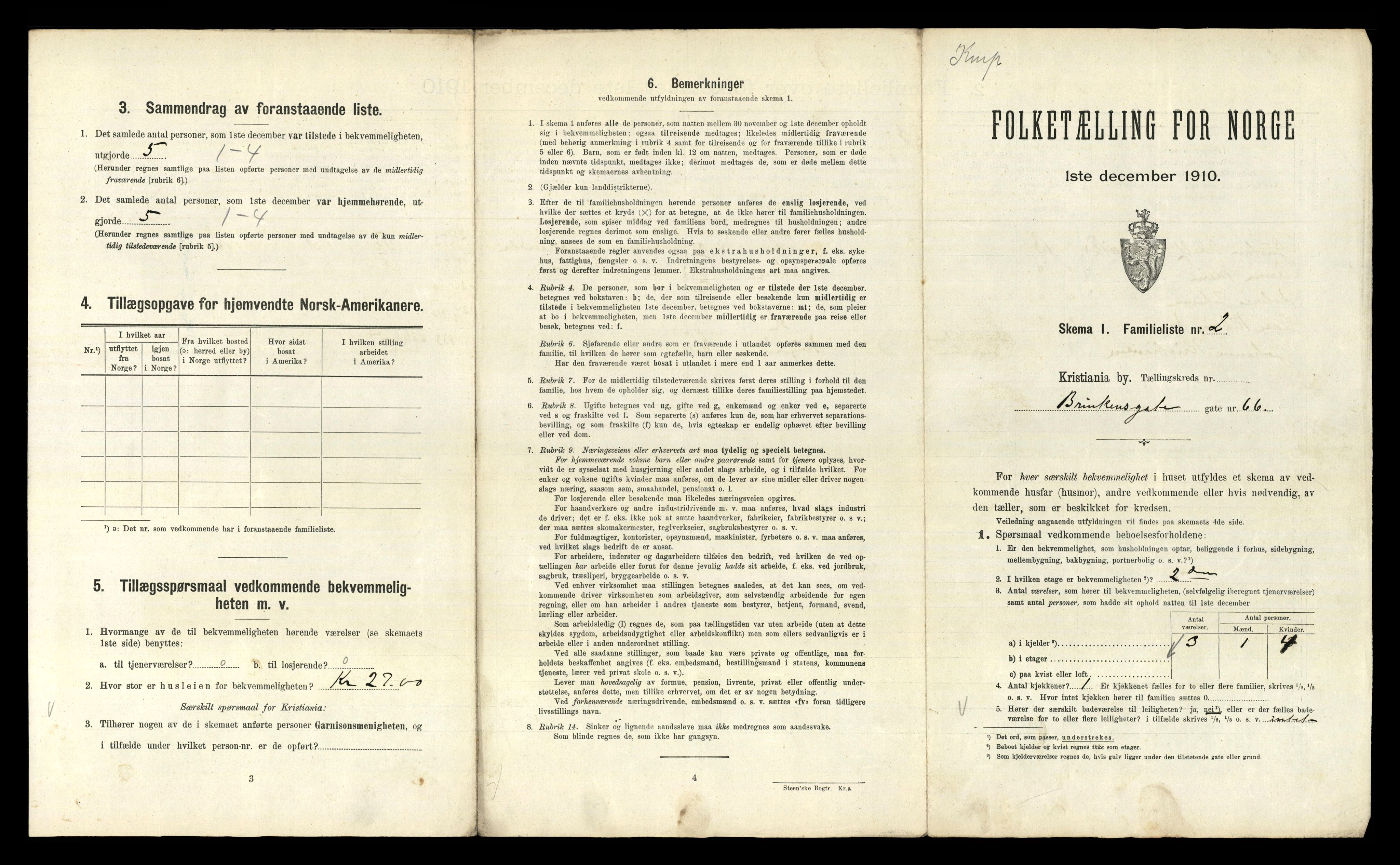 RA, 1910 census for Kristiania, 1910, p. 10251