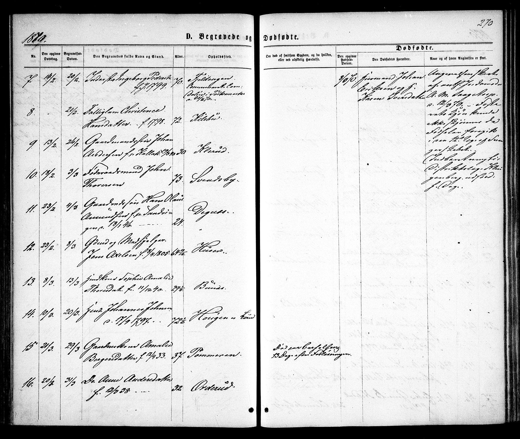 Rødenes prestekontor Kirkebøker, AV/SAO-A-2005/F/Fa/L0008: Parish register (official) no. I 8, 1869-1879, p. 270