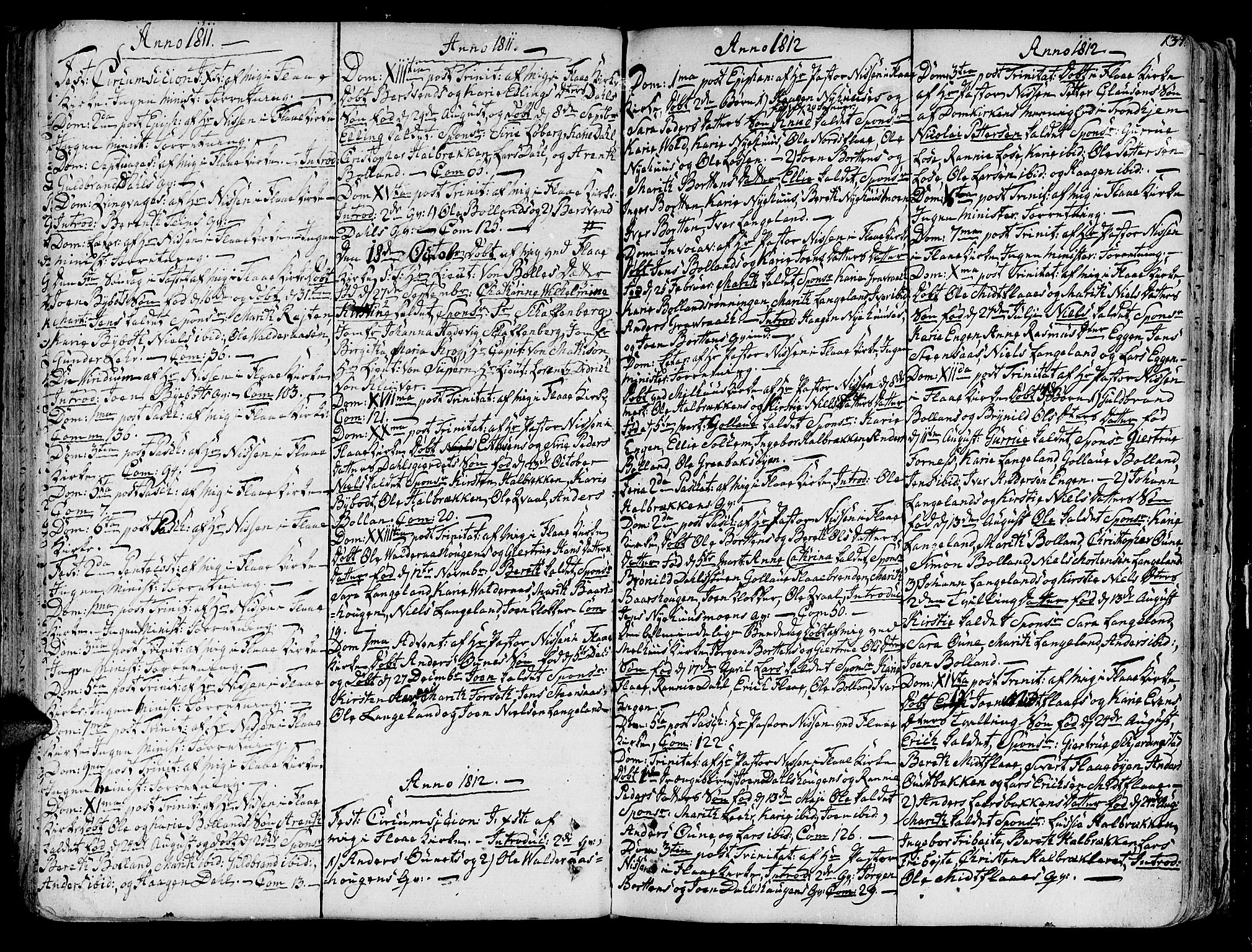 Ministerialprotokoller, klokkerbøker og fødselsregistre - Sør-Trøndelag, SAT/A-1456/691/L1062: Parish register (official) no. 691A02 /2, 1768-1815, p. 134