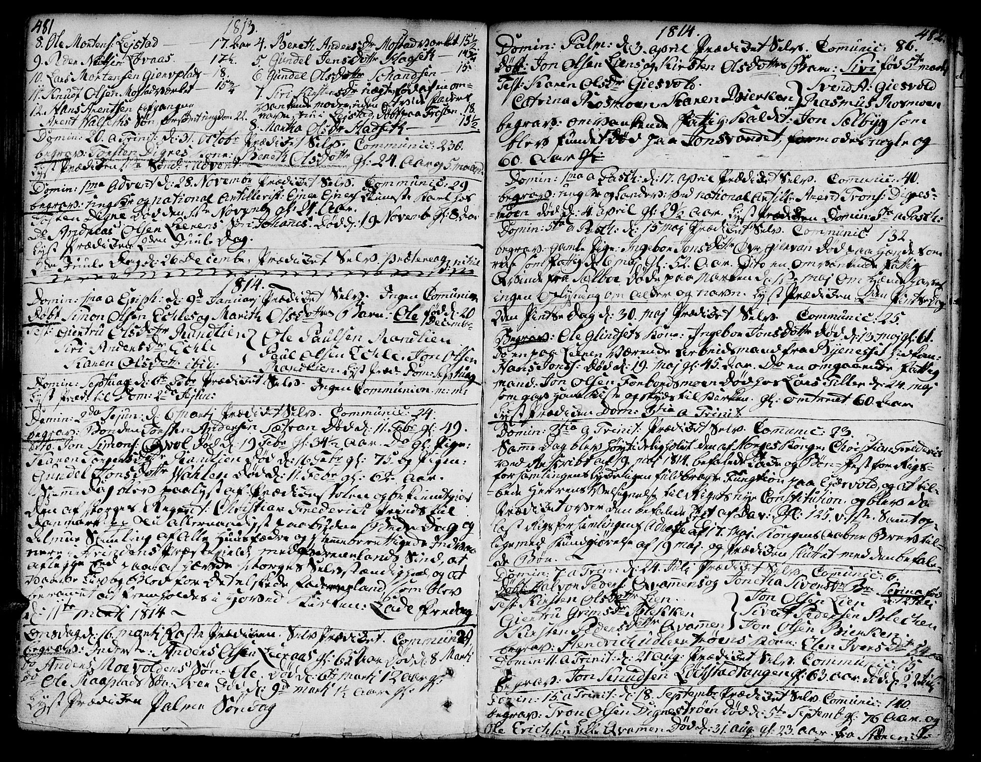 Ministerialprotokoller, klokkerbøker og fødselsregistre - Sør-Trøndelag, SAT/A-1456/606/L0282: Parish register (official) no. 606A02 /3, 1781-1817, p. 481-482