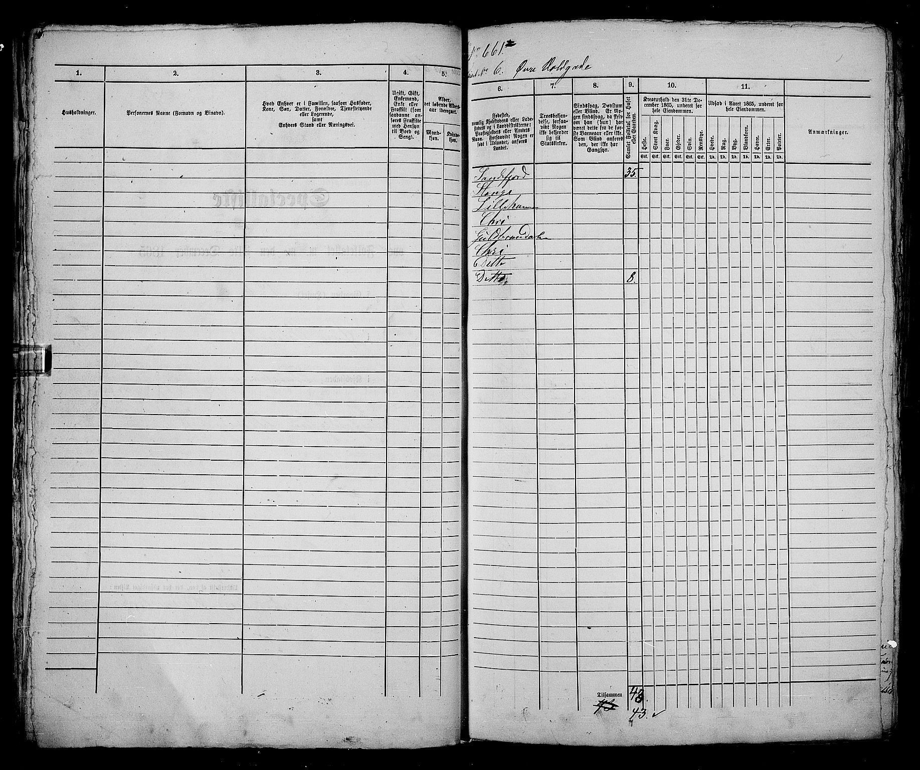 RA, 1865 census for Kristiania, 1865, p. 1719