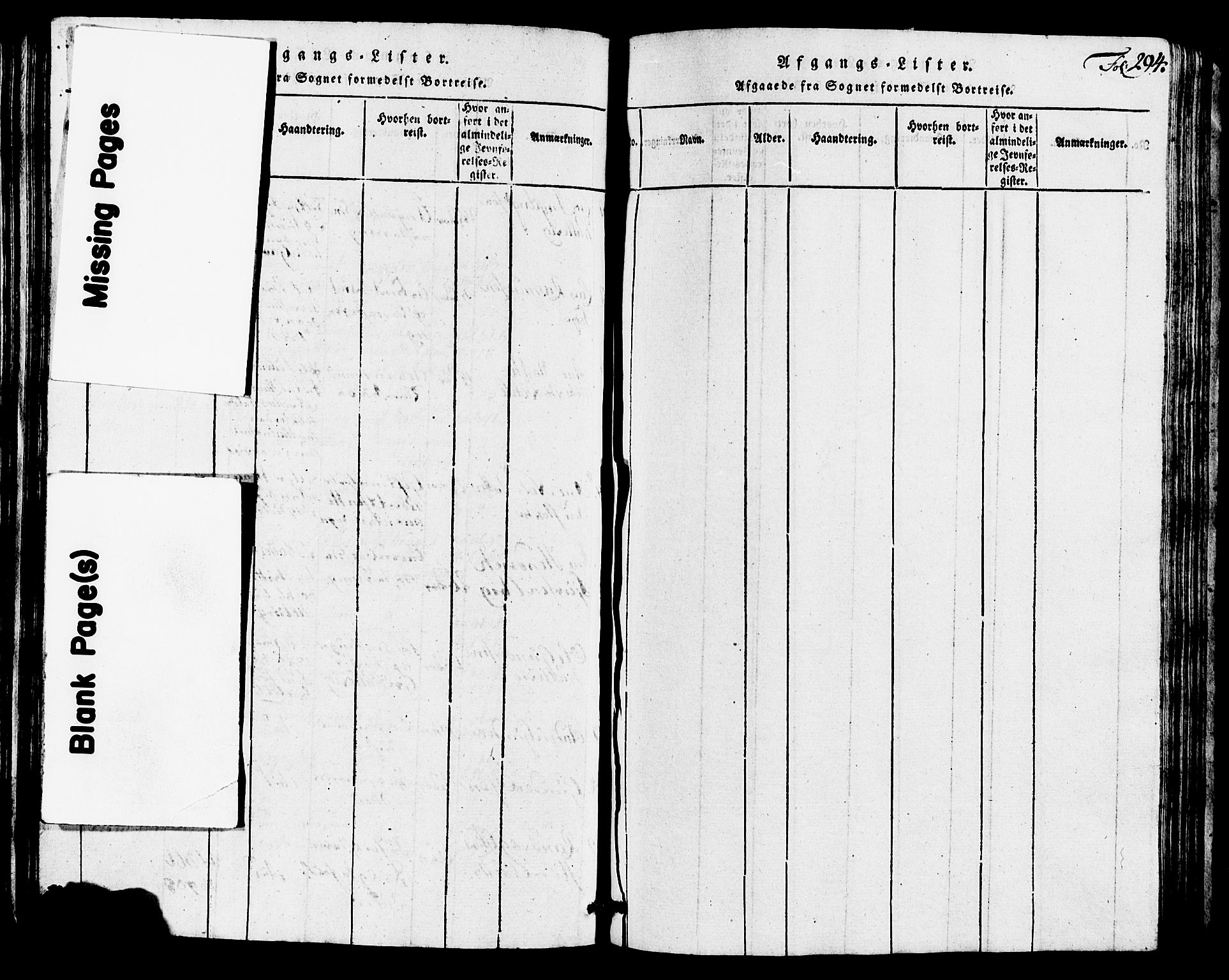 Avaldsnes sokneprestkontor, SAST/A -101851/H/Ha/Hab/L0001: Parish register (copy) no. B 1, 1816-1825, p. 294
