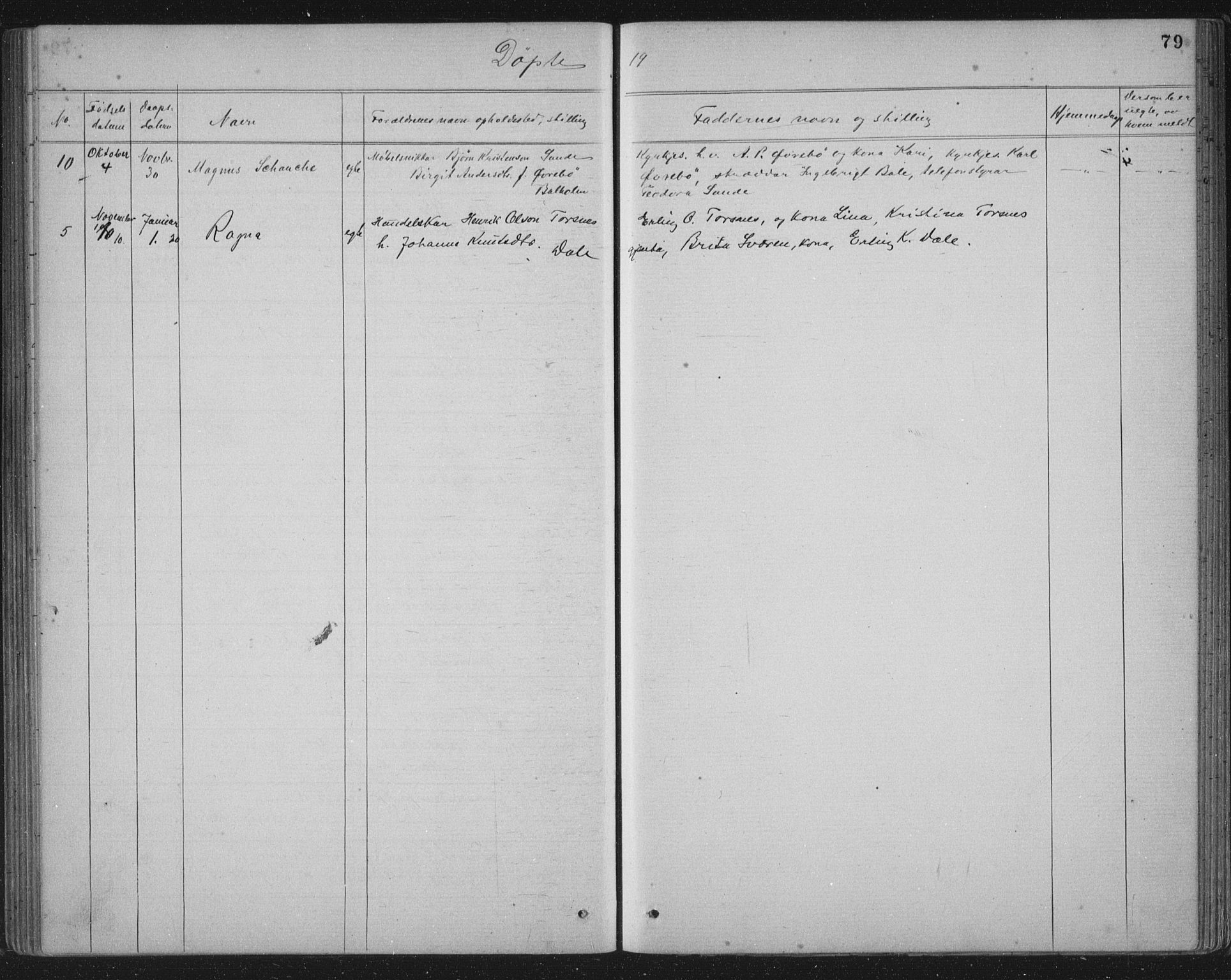 Balestrand sokneprestembete, AV/SAB-A-79601/H/Hab/Haba/L0002: Parish register (copy) no. A 2, 1880-1919, p. 79