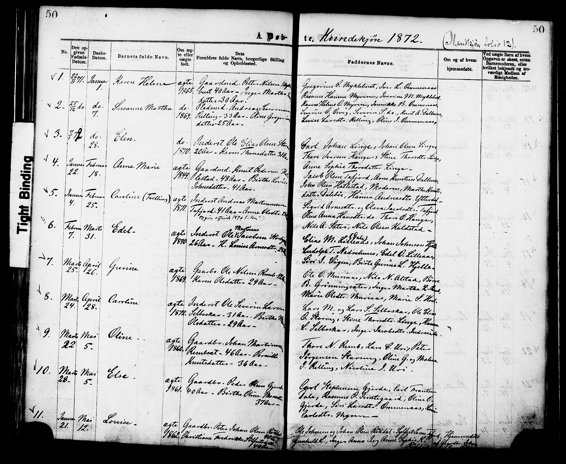 Ministerialprotokoller, klokkerbøker og fødselsregistre - Møre og Romsdal, SAT/A-1454/519/L0254: Parish register (official) no. 519A13, 1868-1883, p. 50