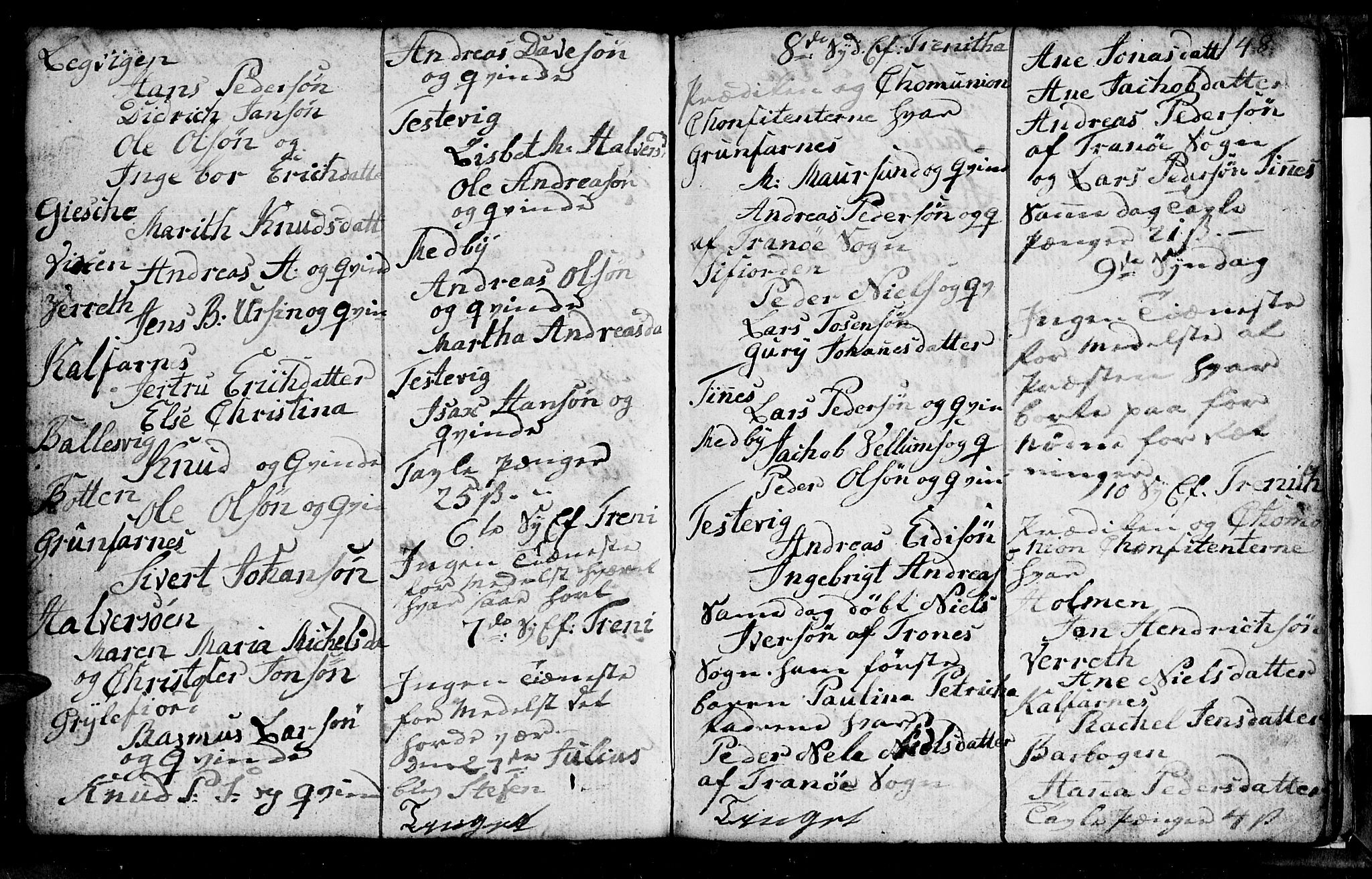 Berg sokneprestkontor, AV/SATØ-S-1318/G/Ga/Gab/L0010klokker: Parish register (copy) no. 10, 1783-1811, p. 148