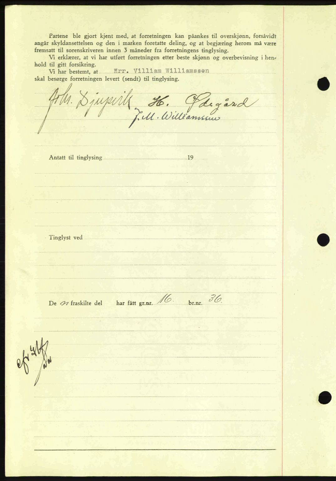 Nordmøre sorenskriveri, AV/SAT-A-4132/1/2/2Ca: Mortgage book no. A93, 1942-1942, Diary no: : 1770/1942