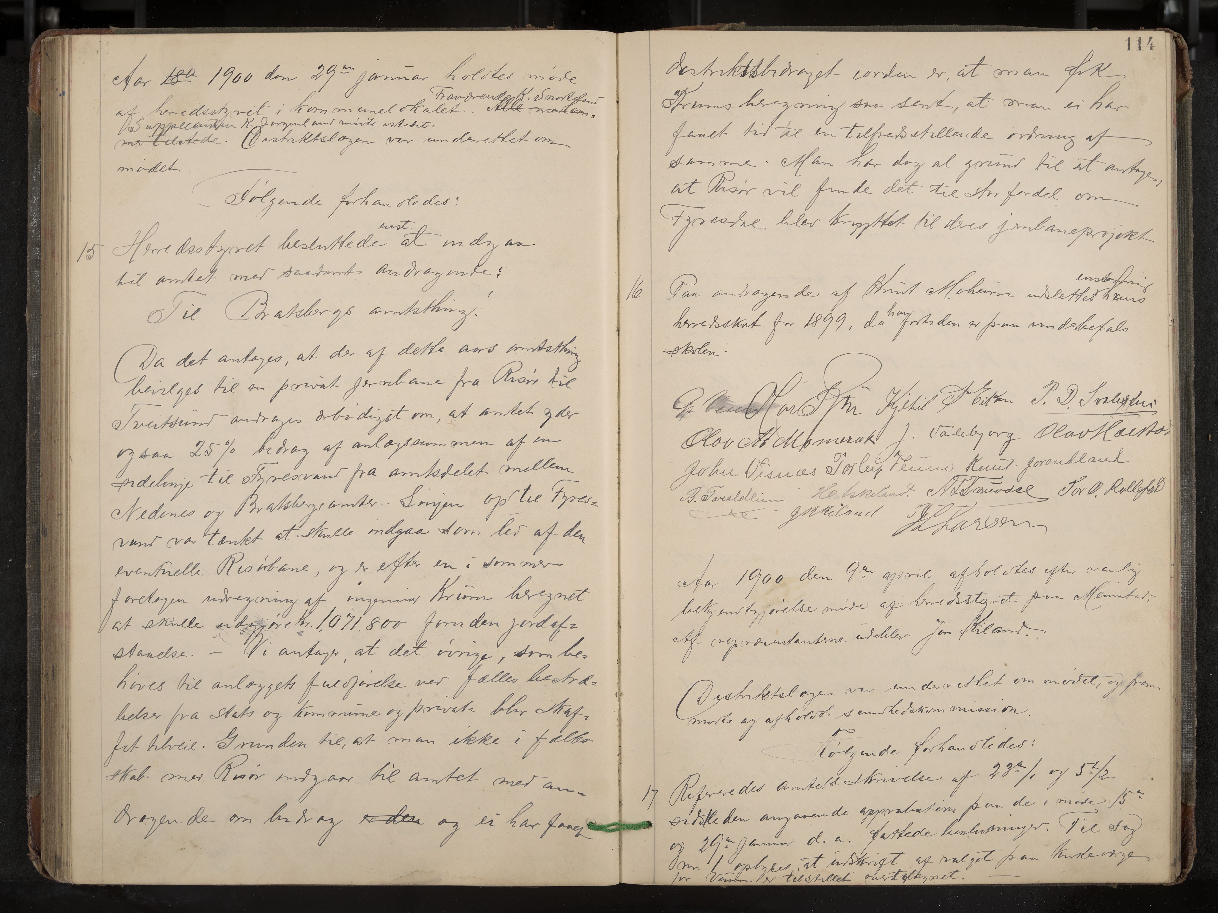 Fyresdal formannskap og sentraladministrasjon, IKAK/0831021-1/Aa/L0003: Møtebok, 1894-1903, p. 114