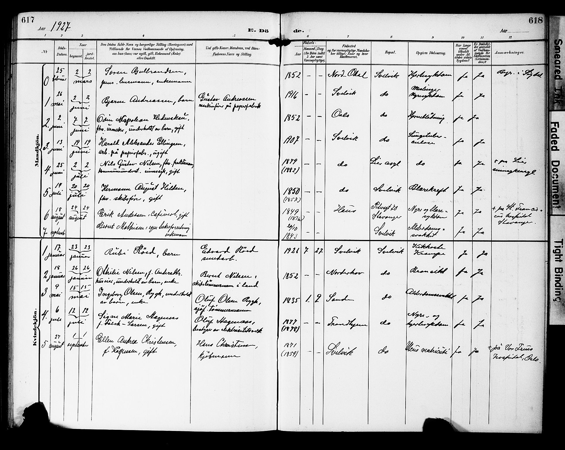 Strømm kirkebøker, AV/SAKO-A-322/G/Gb/L0002: Parish register (copy) no. II 2, 1897-1928, p. 617-618