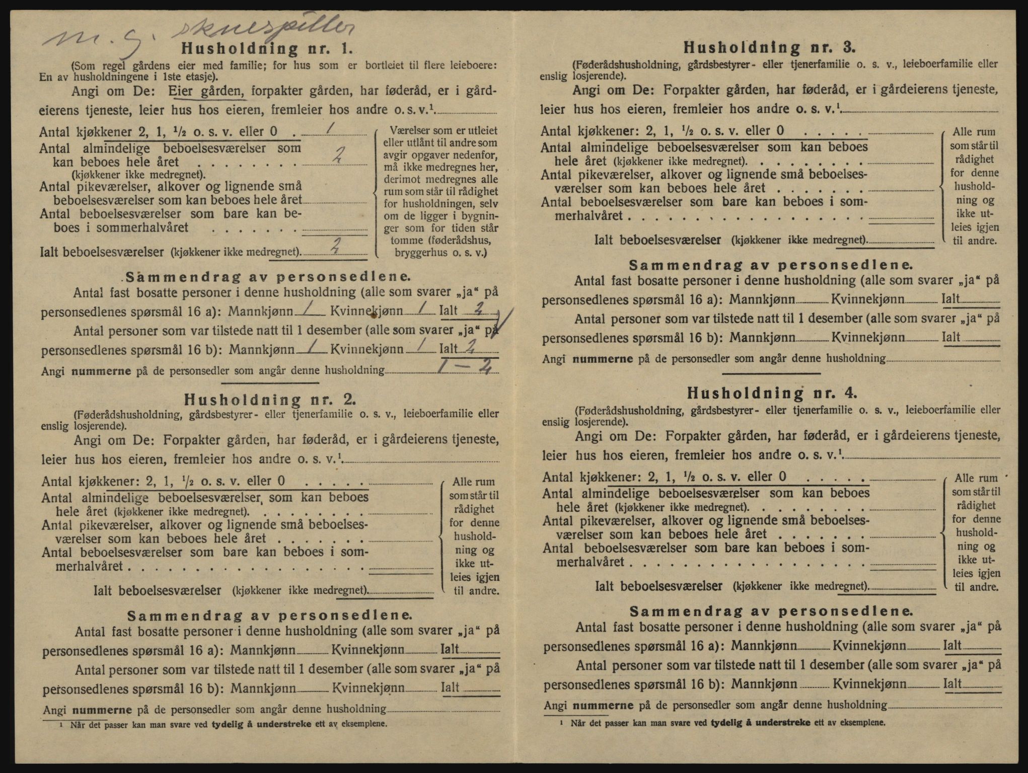 SAO, 1920 census for Glemmen, 1920, p. 2456