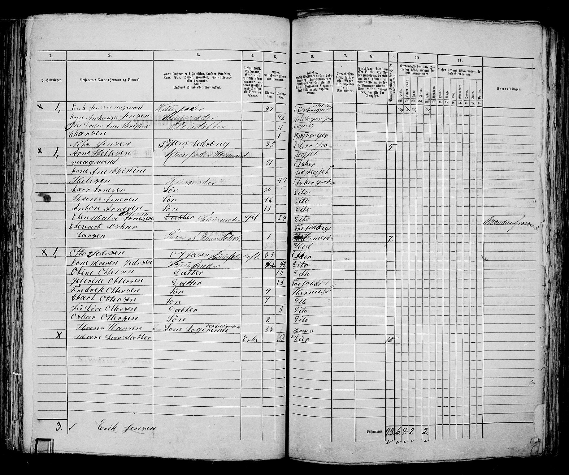 RA, 1865 census for Kristiania, 1865, p. 2479