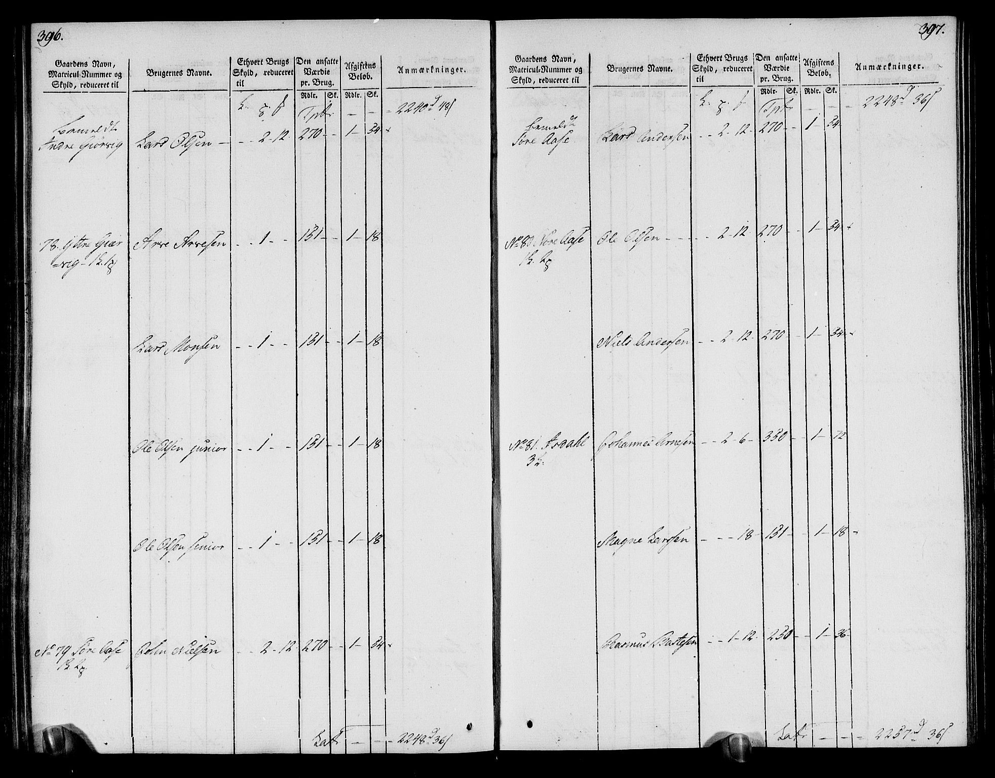 Rentekammeret inntil 1814, Realistisk ordnet avdeling, AV/RA-EA-4070/N/Ne/Nea/L0113: Nordhordland og Voss fogderi. Oppebørselsregister, 1803-1804, p. 206