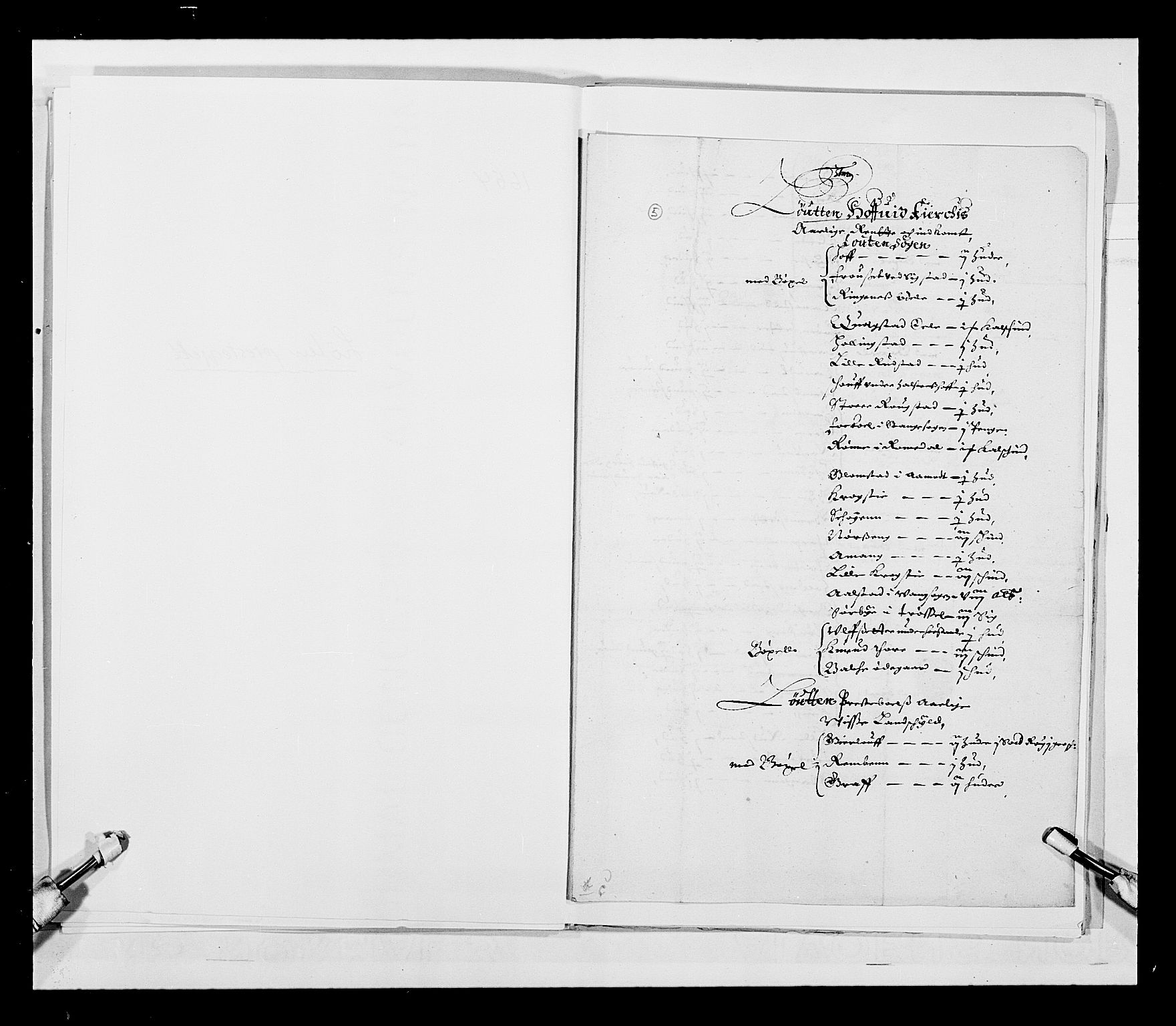 Stattholderembetet 1572-1771, RA/EA-2870/Ek/L0030/0001: Jordebøker 1633-1658: / Kirke- og prestebolsgods i Akershus len, 1654, p. 17