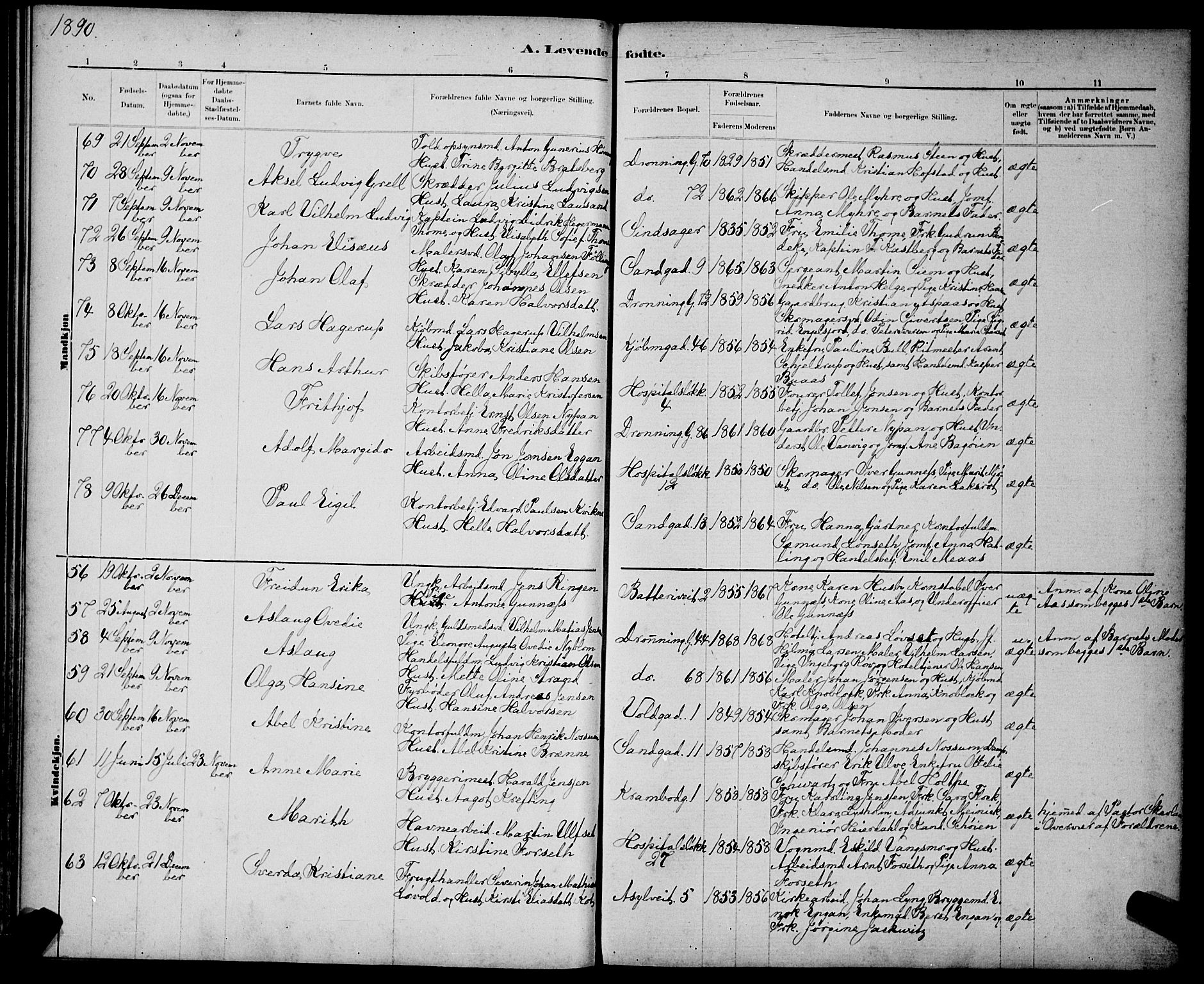 Ministerialprotokoller, klokkerbøker og fødselsregistre - Sør-Trøndelag, AV/SAT-A-1456/602/L0143: Parish register (copy) no. 602C11, 1878-1902