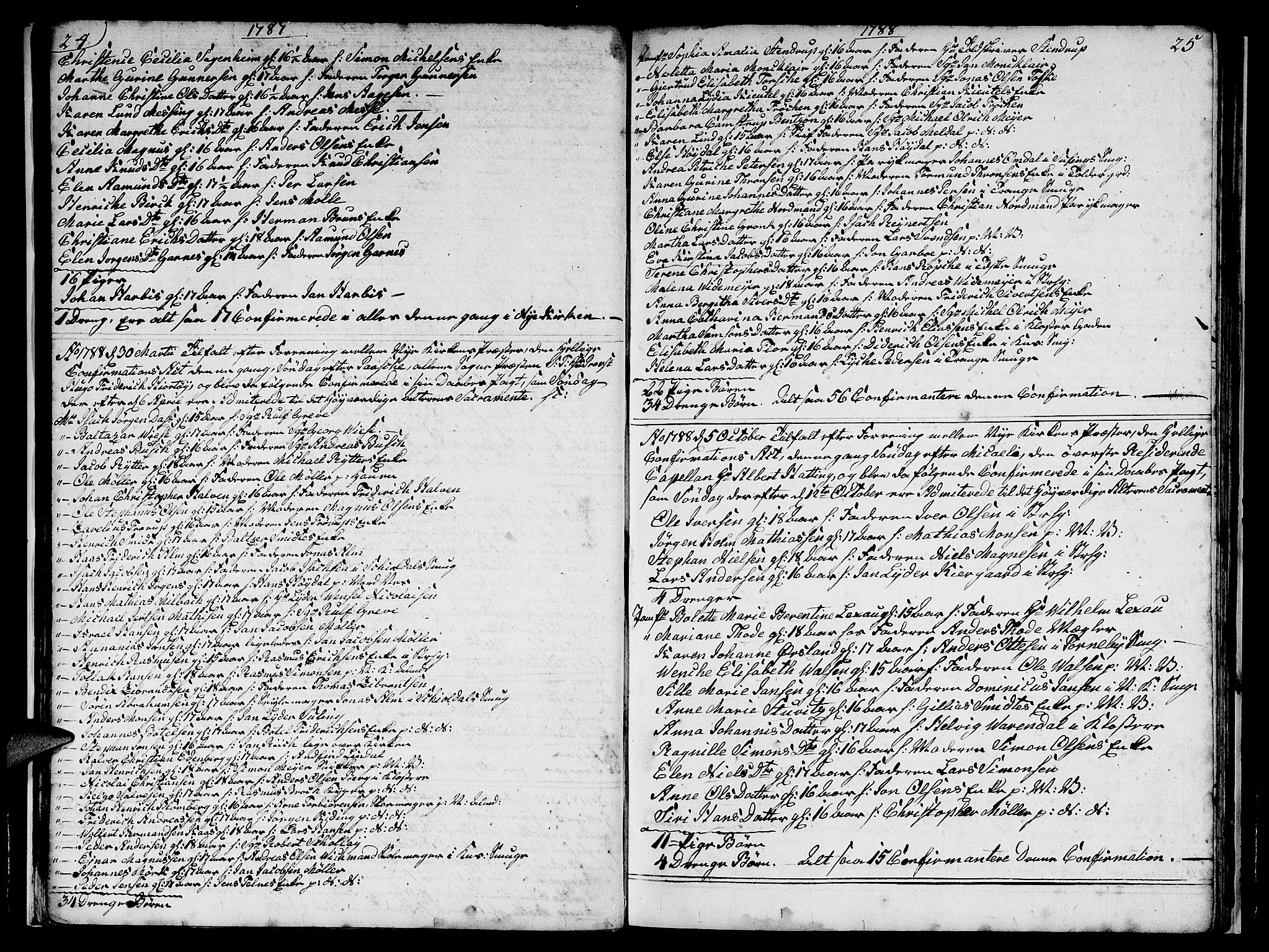 Nykirken Sokneprestembete, SAB/A-77101/H/Hab: Parish register (copy) no. A 1, 1770-1821, p. 24-25