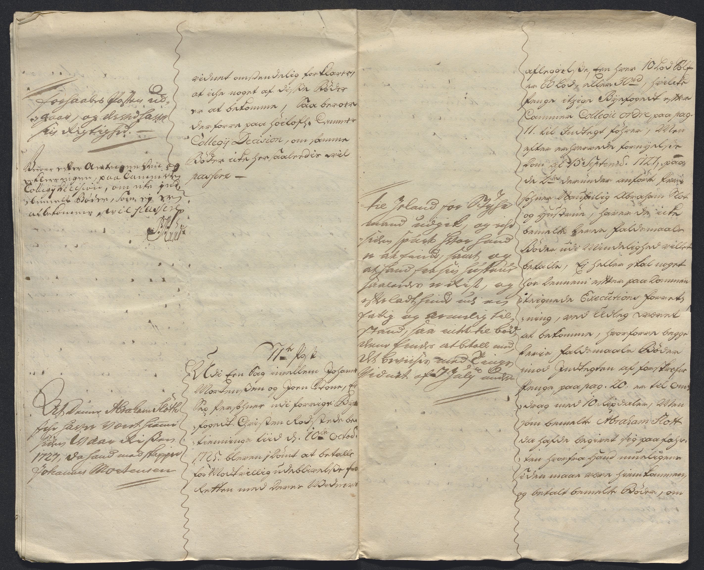 Rentekammeret inntil 1814, Reviderte regnskaper, Byregnskaper, AV/RA-EA-4066/R/Rm/L0286: [M19] Sikt og sakefall, 1719-1727, p. 673