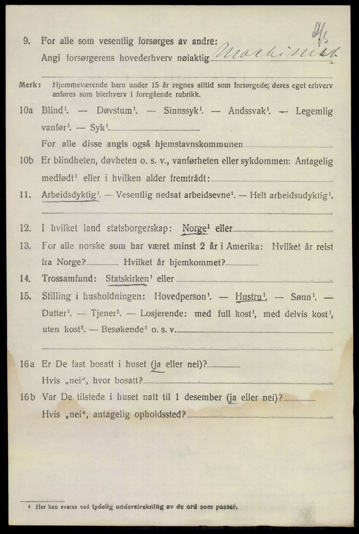 SAKO, 1920 census for Sandeherred, 1920, p. 11063