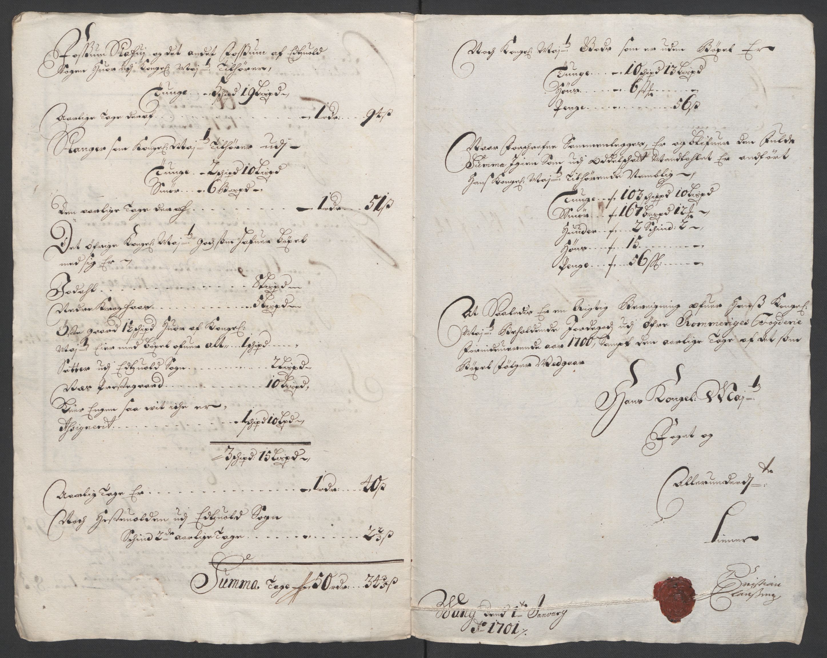 Rentekammeret inntil 1814, Reviderte regnskaper, Fogderegnskap, AV/RA-EA-4092/R12/L0712: Fogderegnskap Øvre Romerike, 1700, p. 29