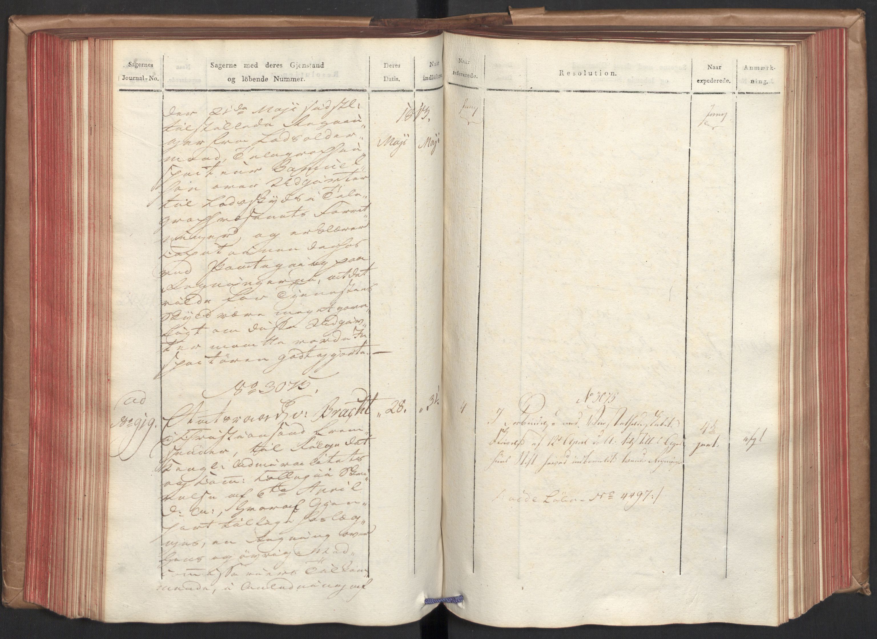 Stattholderembetet 1810-1814, 2. kontor (Kontor B), AV/RA-EA-5432/Ab/L0006: Referatprotokoll,  j.nr. 2262-2602,  l.nr. 2846-4172, 1813, p. 131