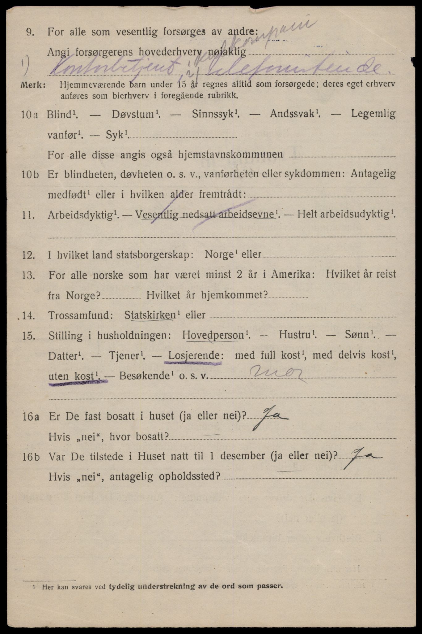 SAT, 1920 census for Trondheim, 1920, p. 117459